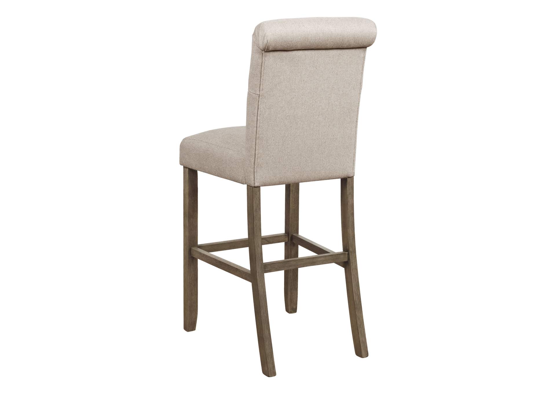 Balboa Tufted Back Bar Stools Beige and Rustic Brown (Set of 2),Coaster Furniture