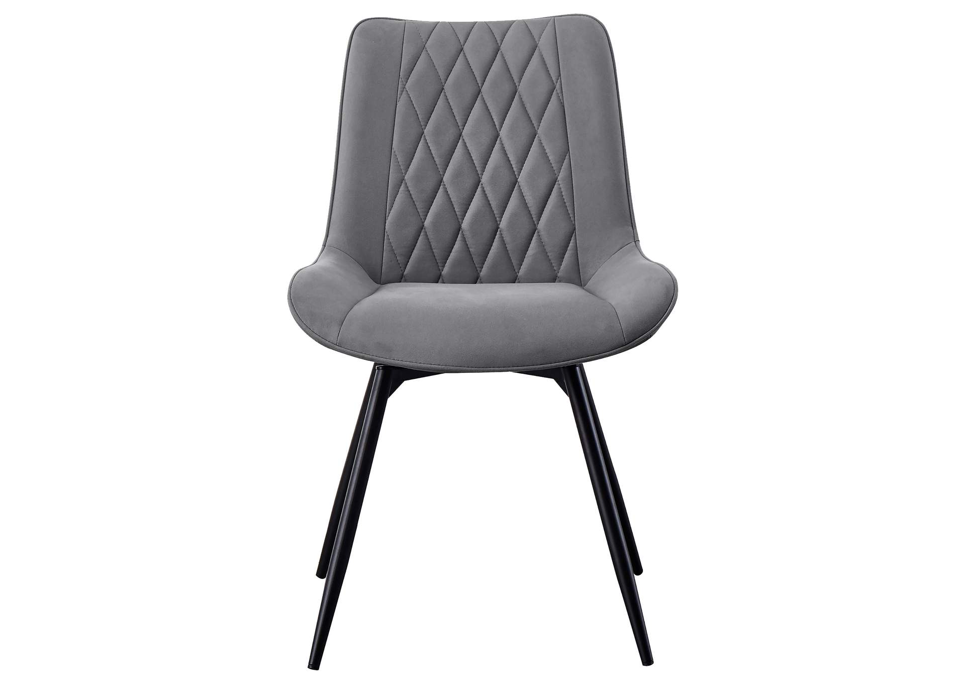 Diggs Upholstered Tufted Swivel Dining Chairs Grey and Gunmetal (Set of 2),Coaster Furniture