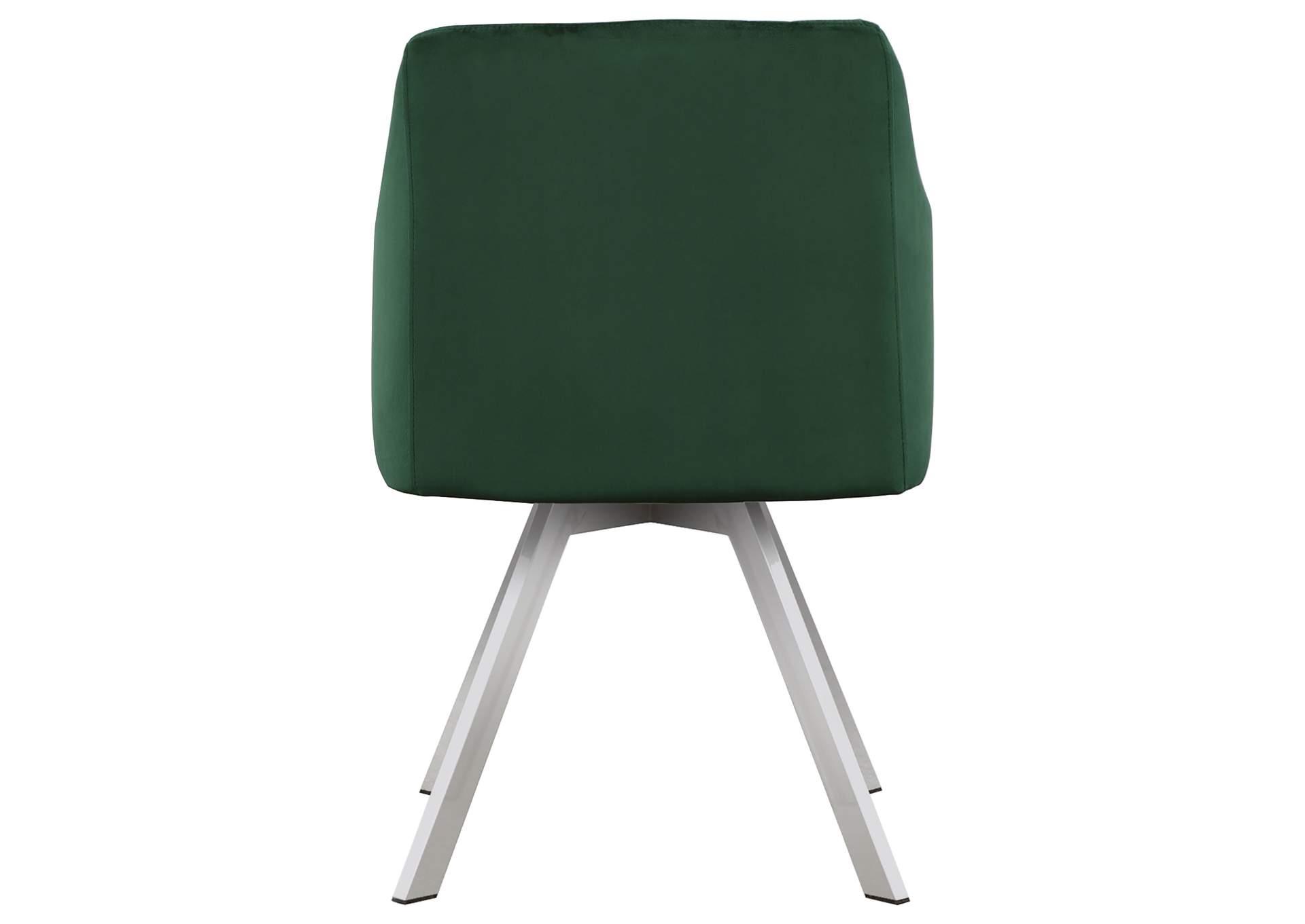 Veena Channeled Back Swivel Dining Chair Green,Coaster Furniture