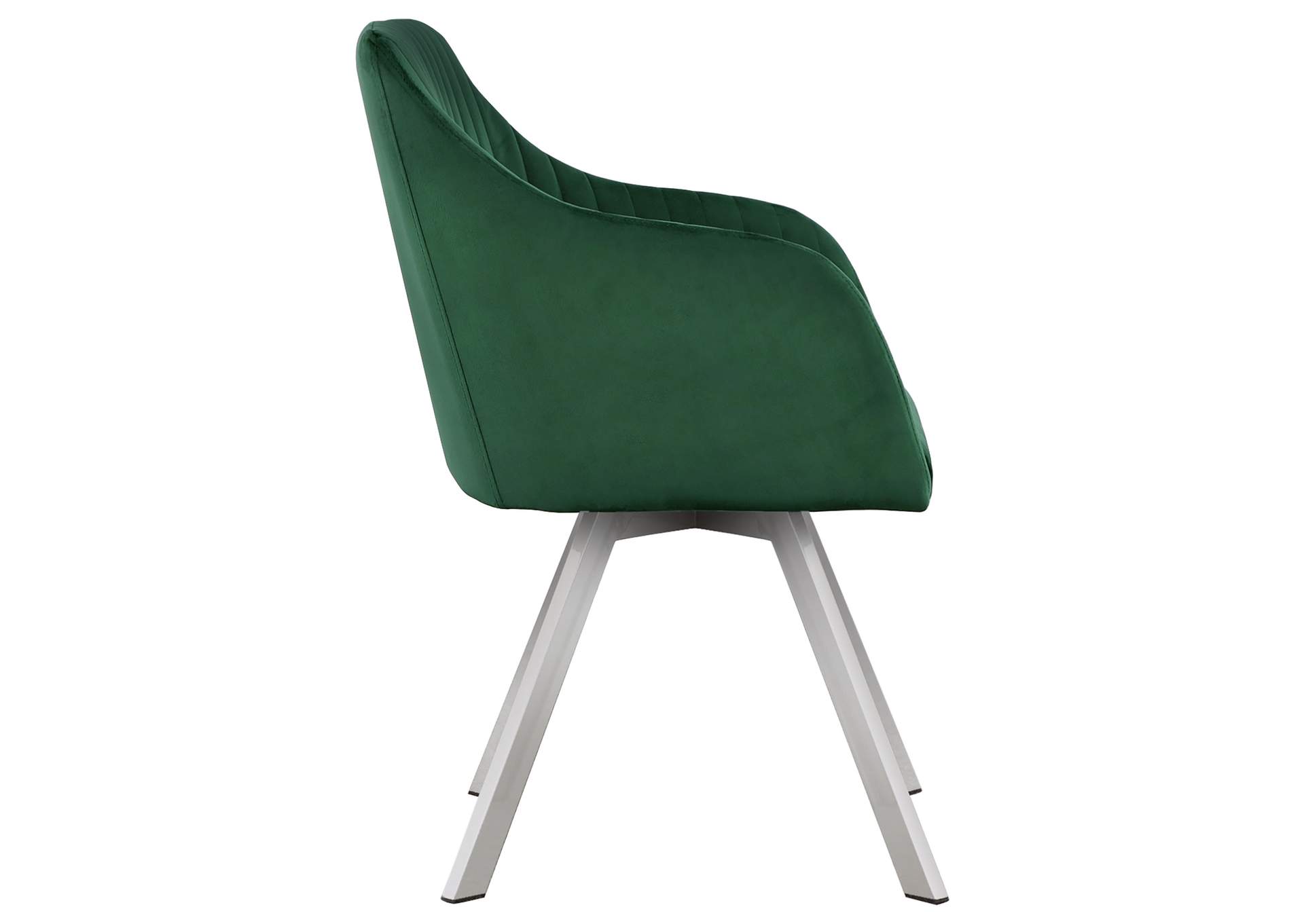 Veena Channeled Back Swivel Dining Chair Green,Coaster Furniture