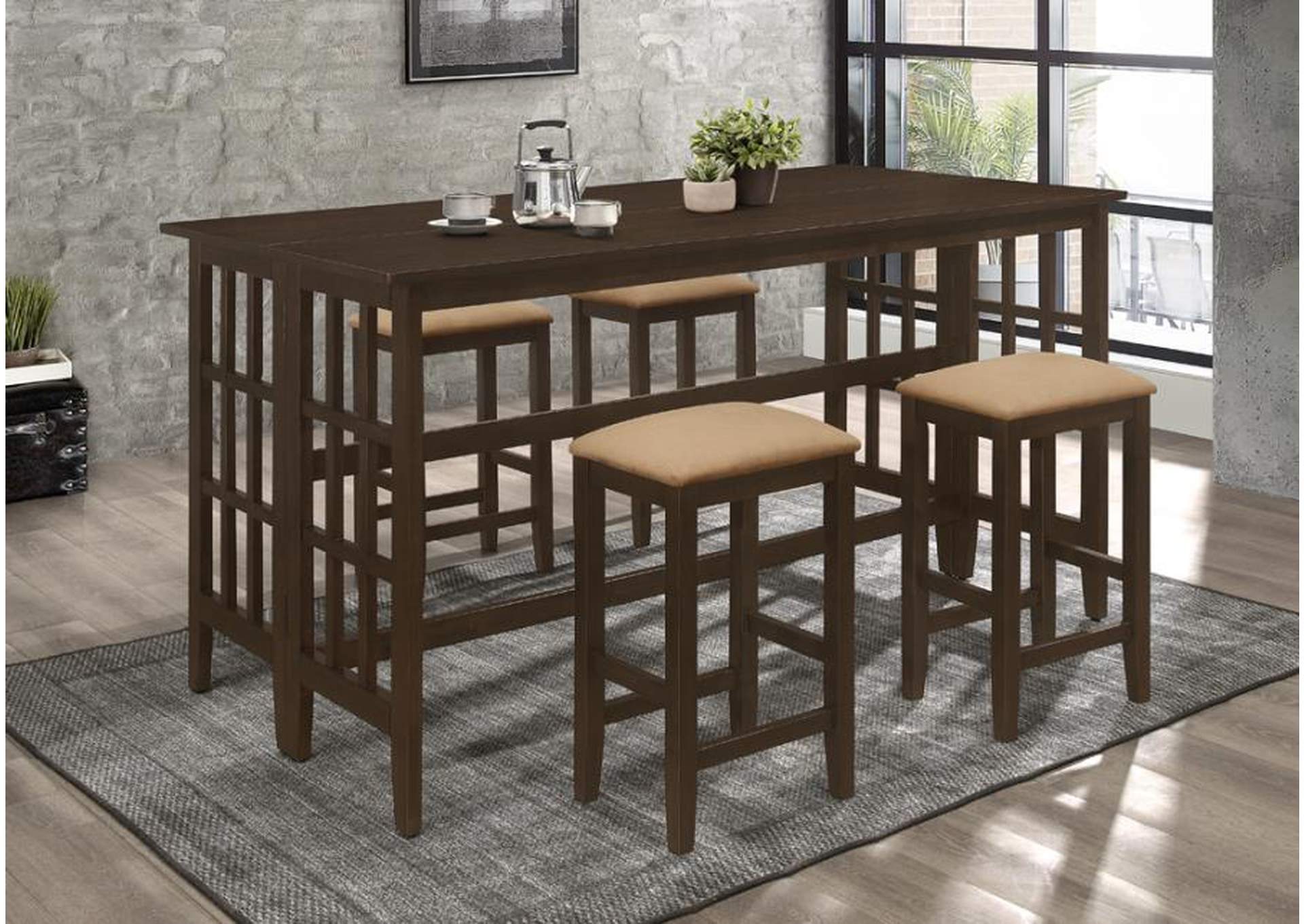 bourges 5 piece pub table set