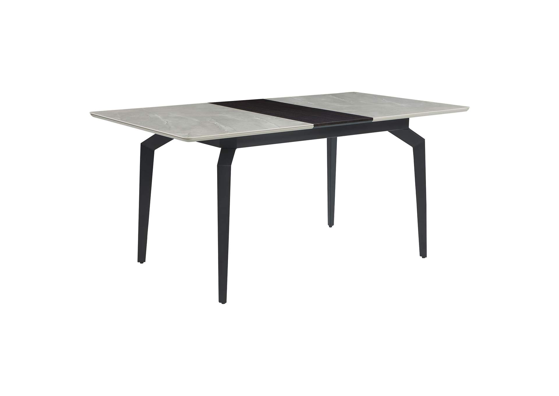 Mina Rectangular Dining Table Grey Ceramic and Sandy Black,Coaster Furniture