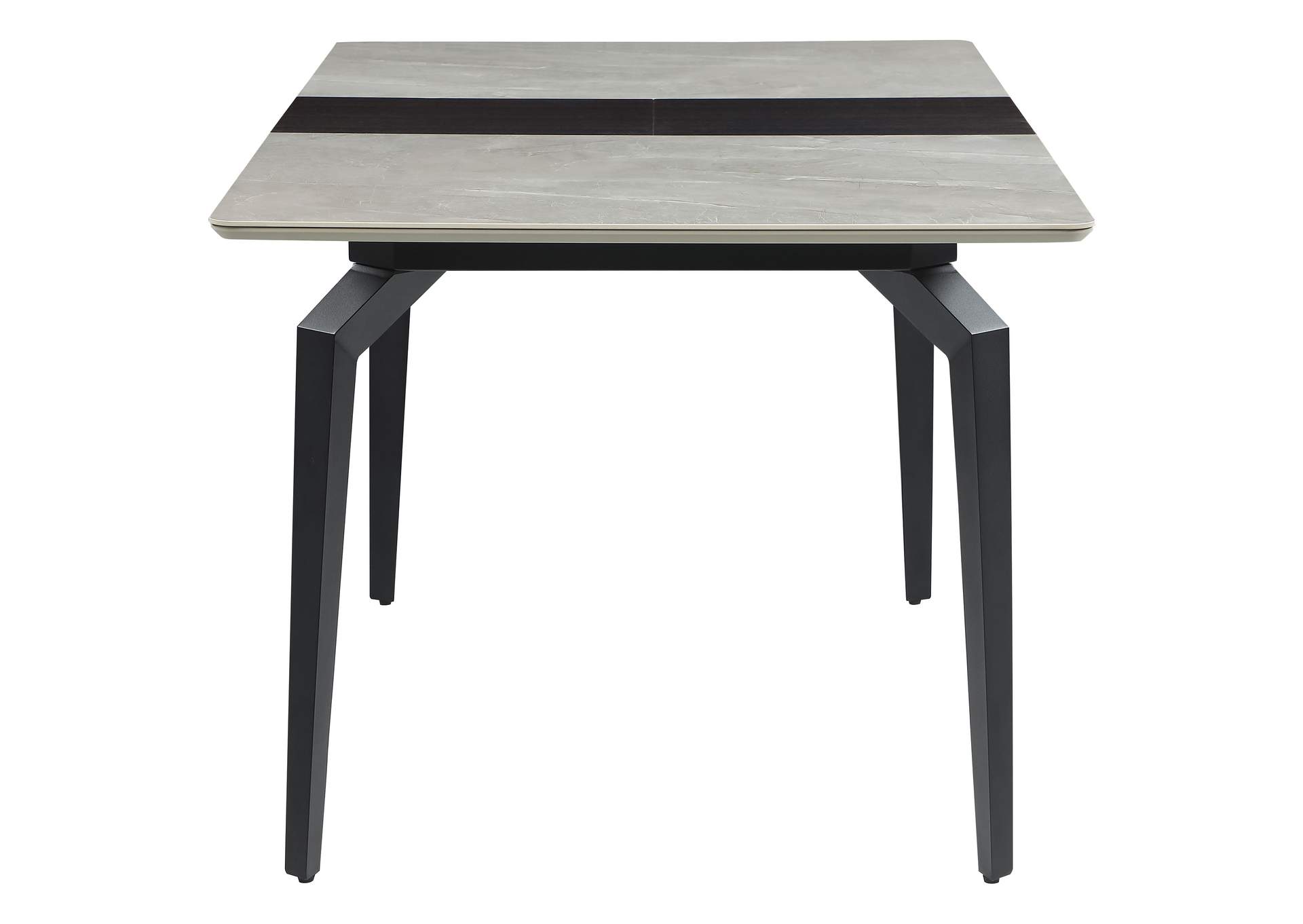 Mina Rectangular Dining Table Grey Ceramic and Sandy Black,Coaster Furniture