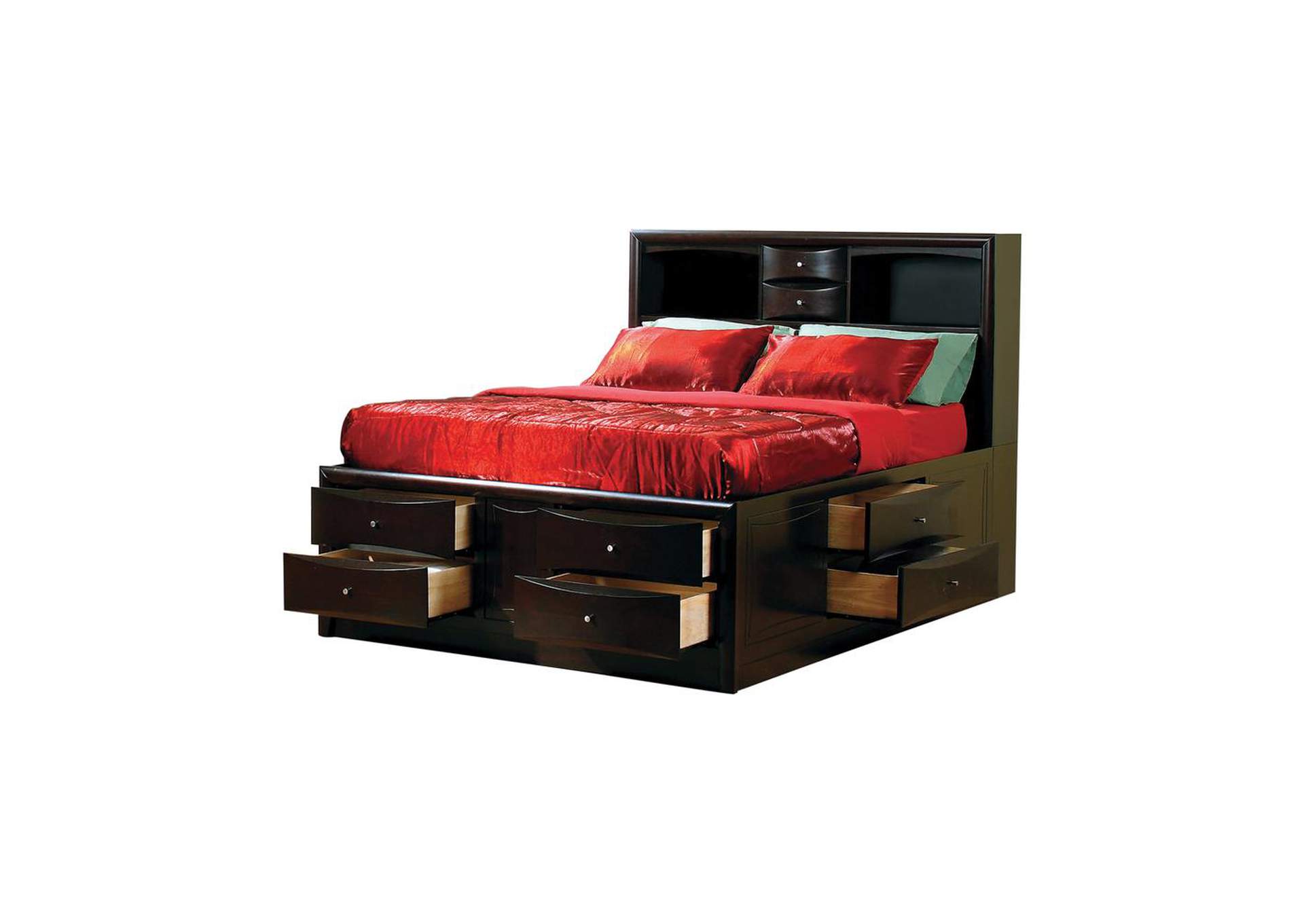 Eastern King Bed Deep Cappuccino,Coaster Furniture