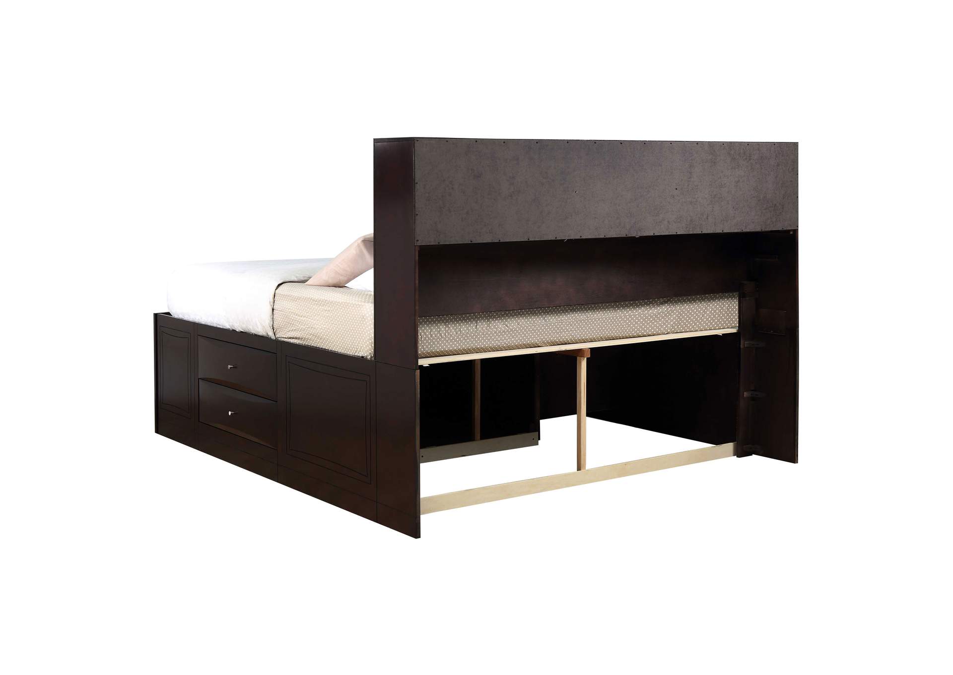 Phoenix 10-drawer California King Bed Deep Cappuccino,Coaster Furniture