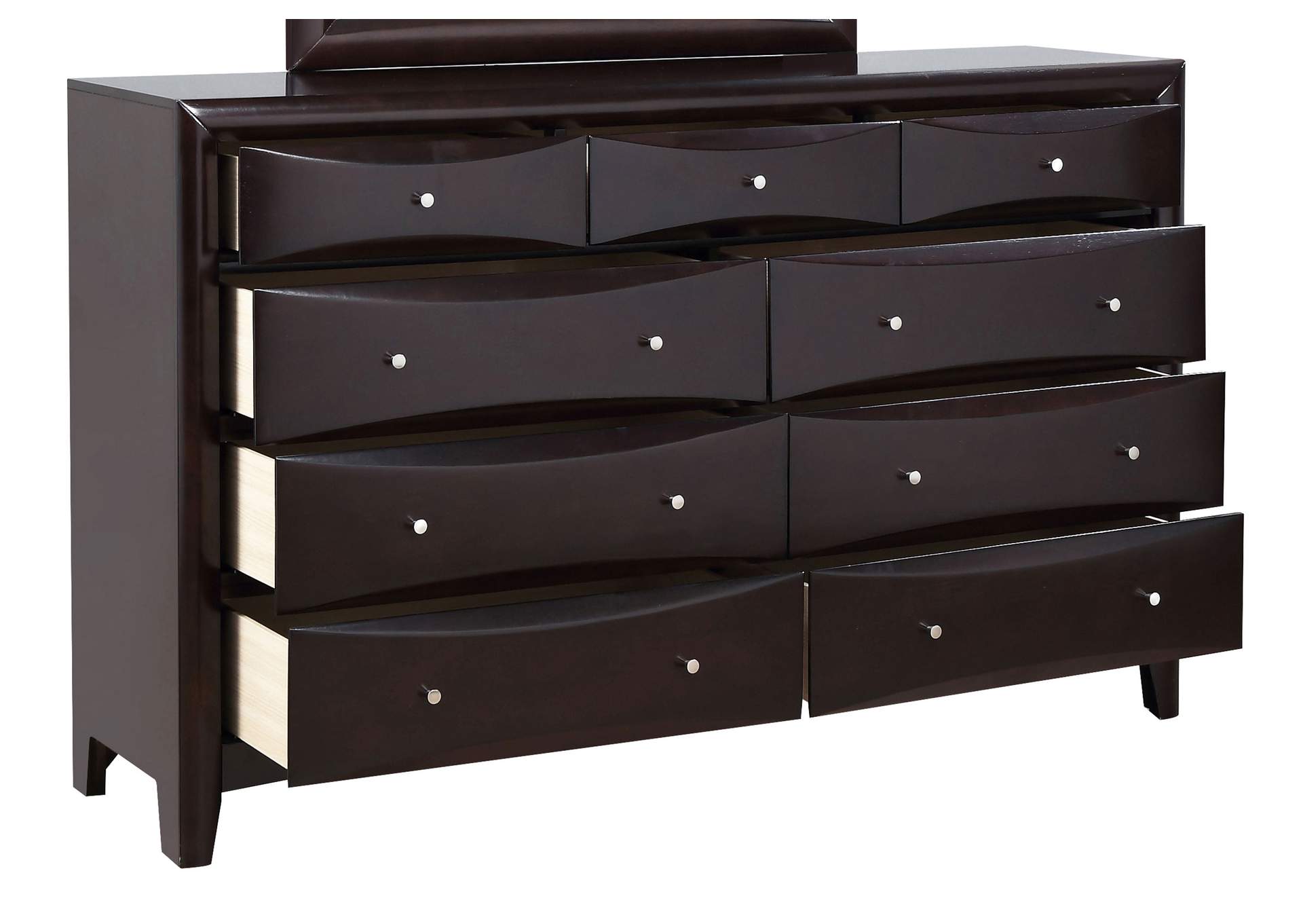 Phoenix 9-drawer Dresser Deep Cappuccino,Coaster Furniture