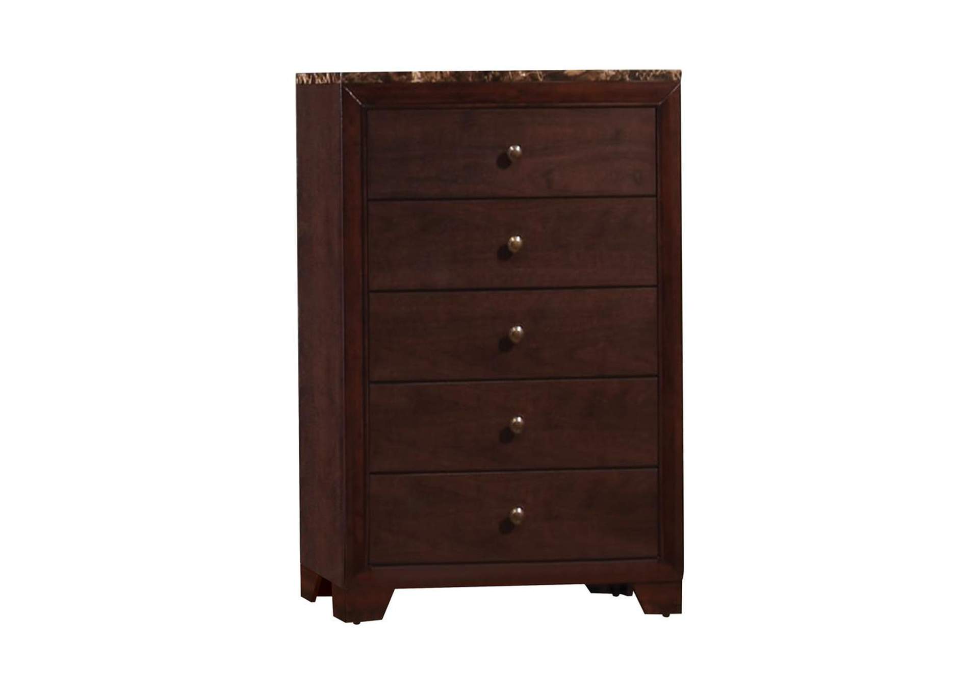 Eclipse Conner Casual Cappuccino Five-Drawer Chest,Coaster Furniture