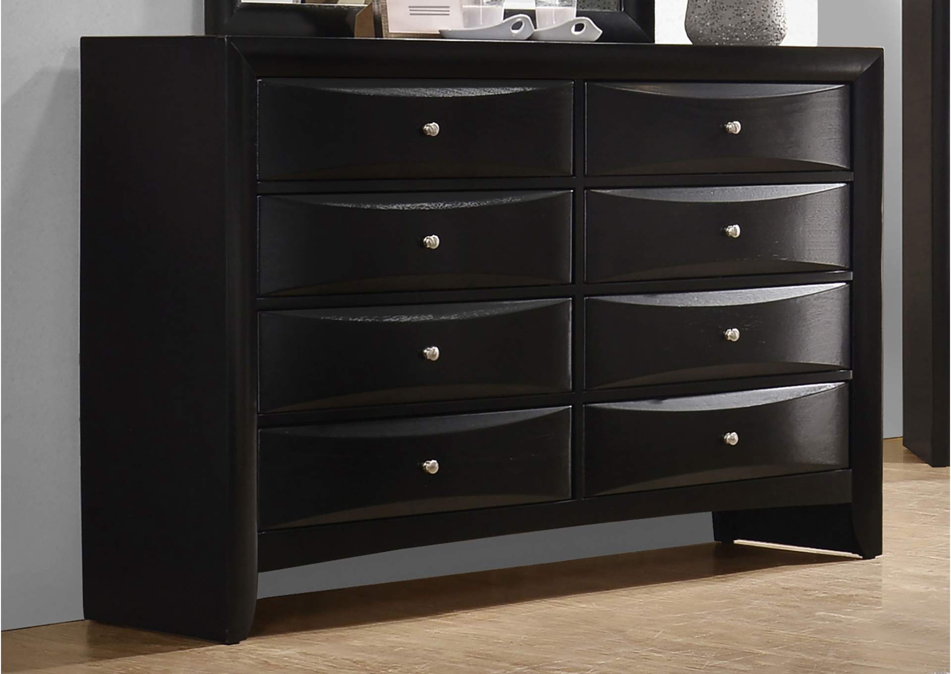 Briana Rectangular 8-drawer Dresser Black,Coaster Furniture