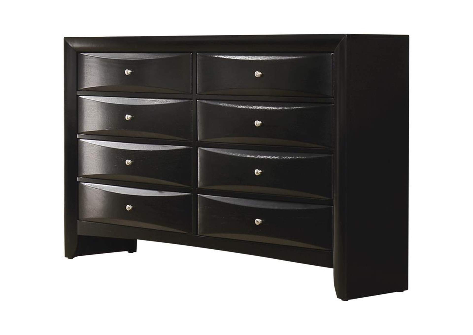 Black Briana Black Eight-Drawer Dresser,Coaster Furniture