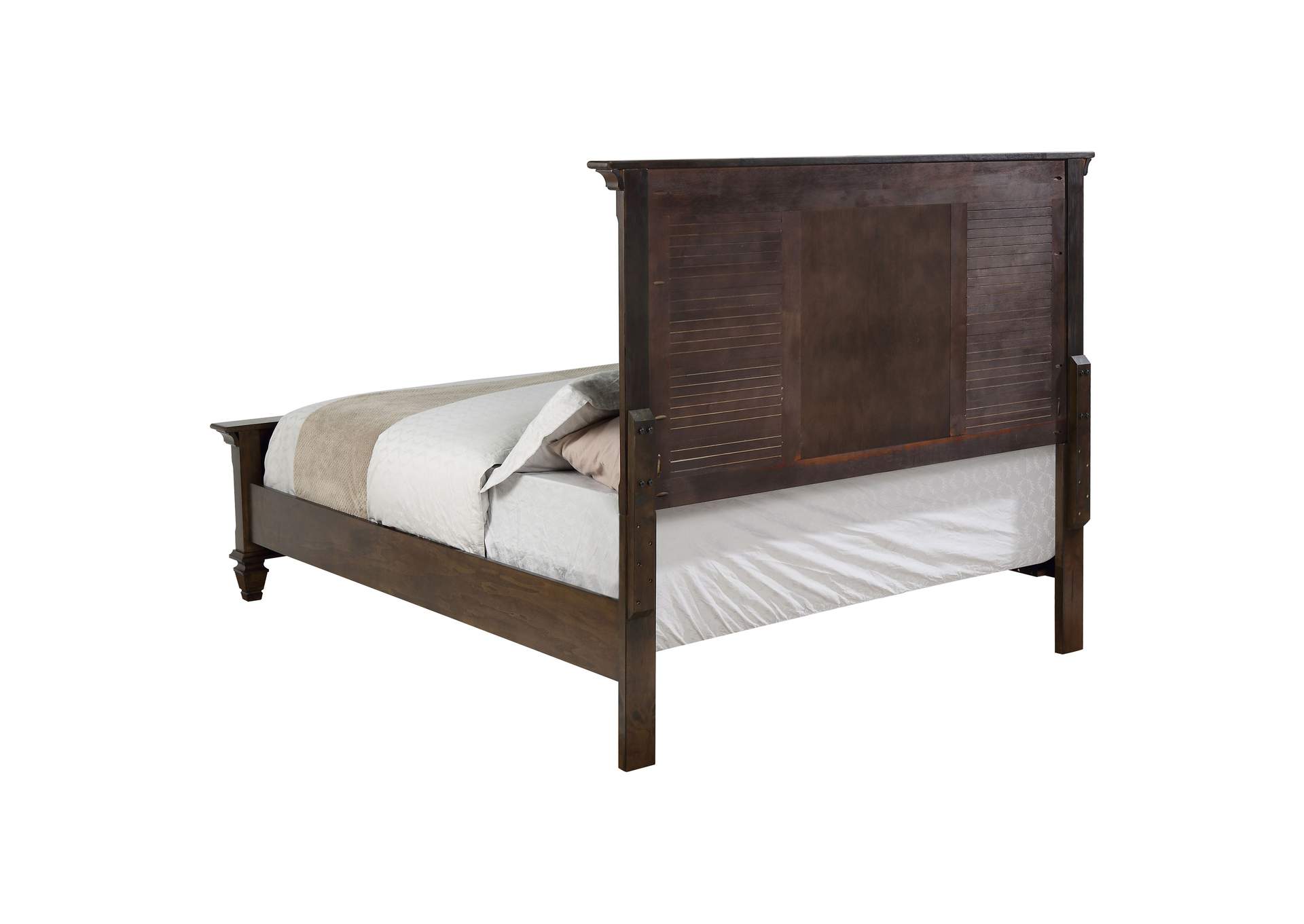 Franco Queen Panel Bed Burnished Oak,Coaster Furniture