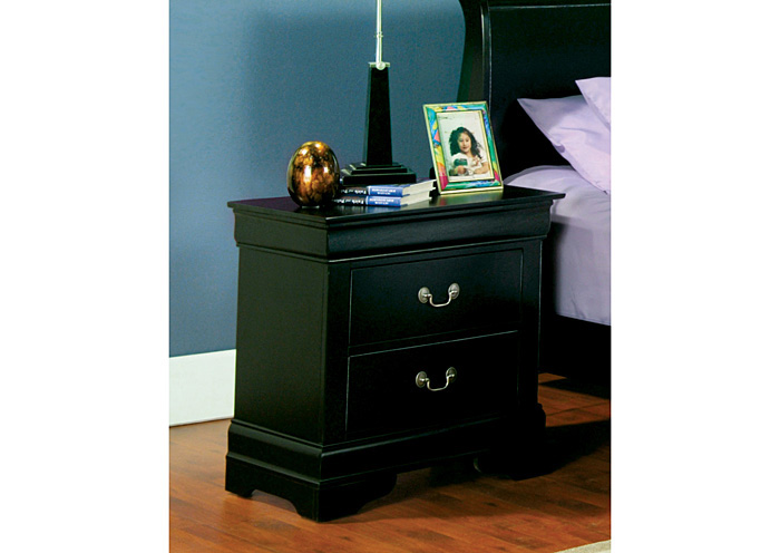 Louis Philippe Black Nightstand,ABF Coaster Furniture