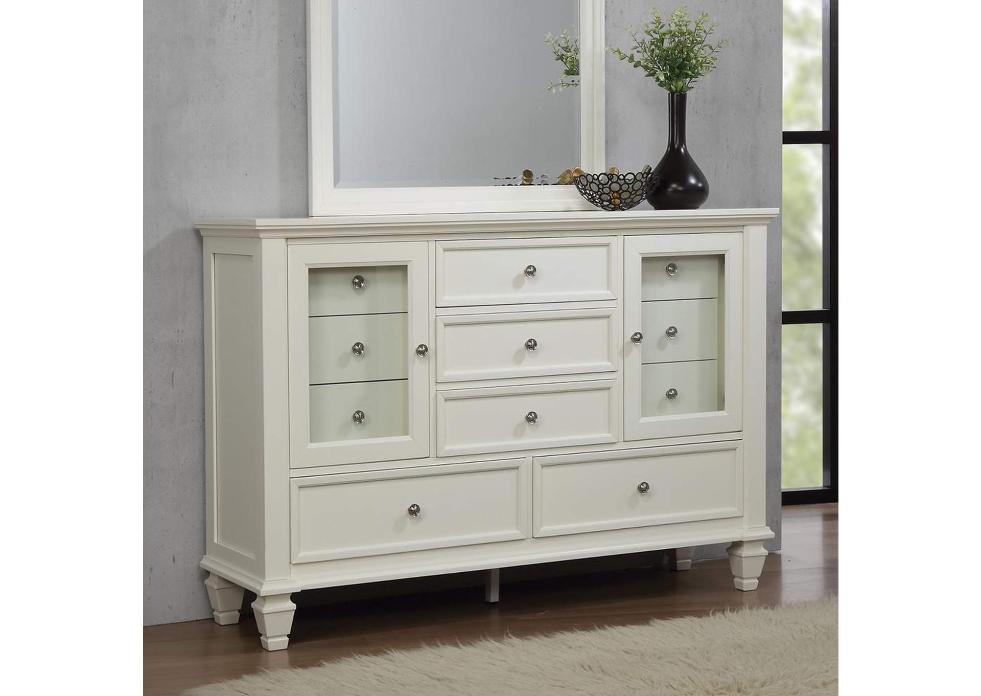 Sandy Beach White 11-Drawer Dresser,Coaster Furniture