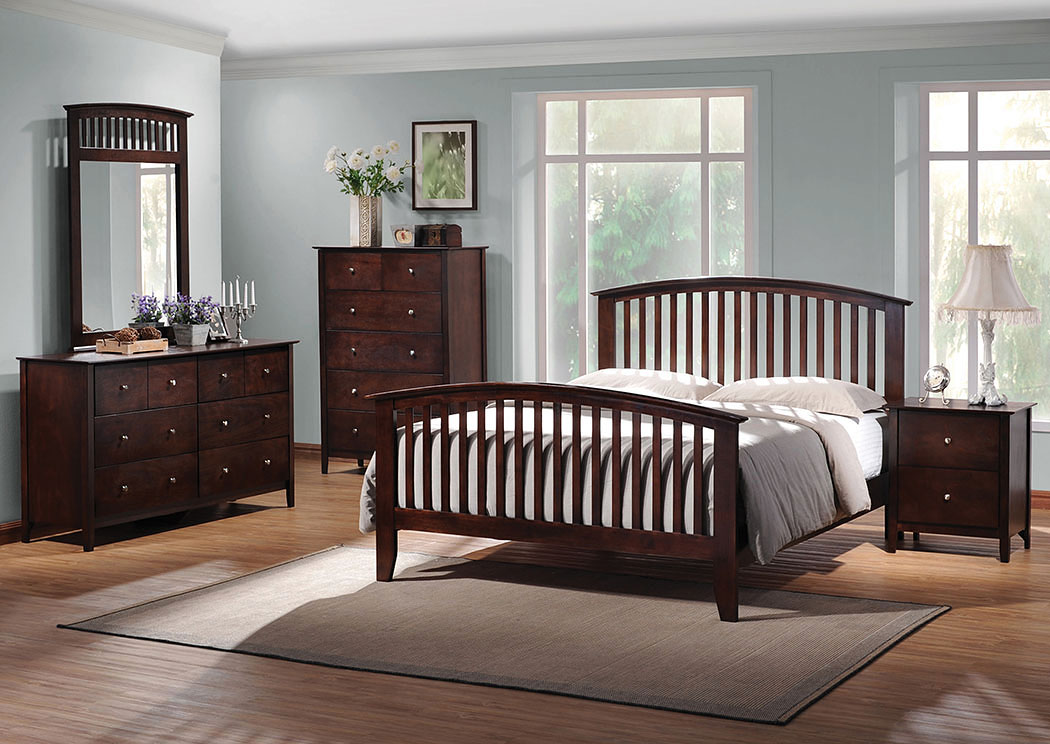 Tia Cappuccino Eastern King Bed,ABF Coaster Furniture