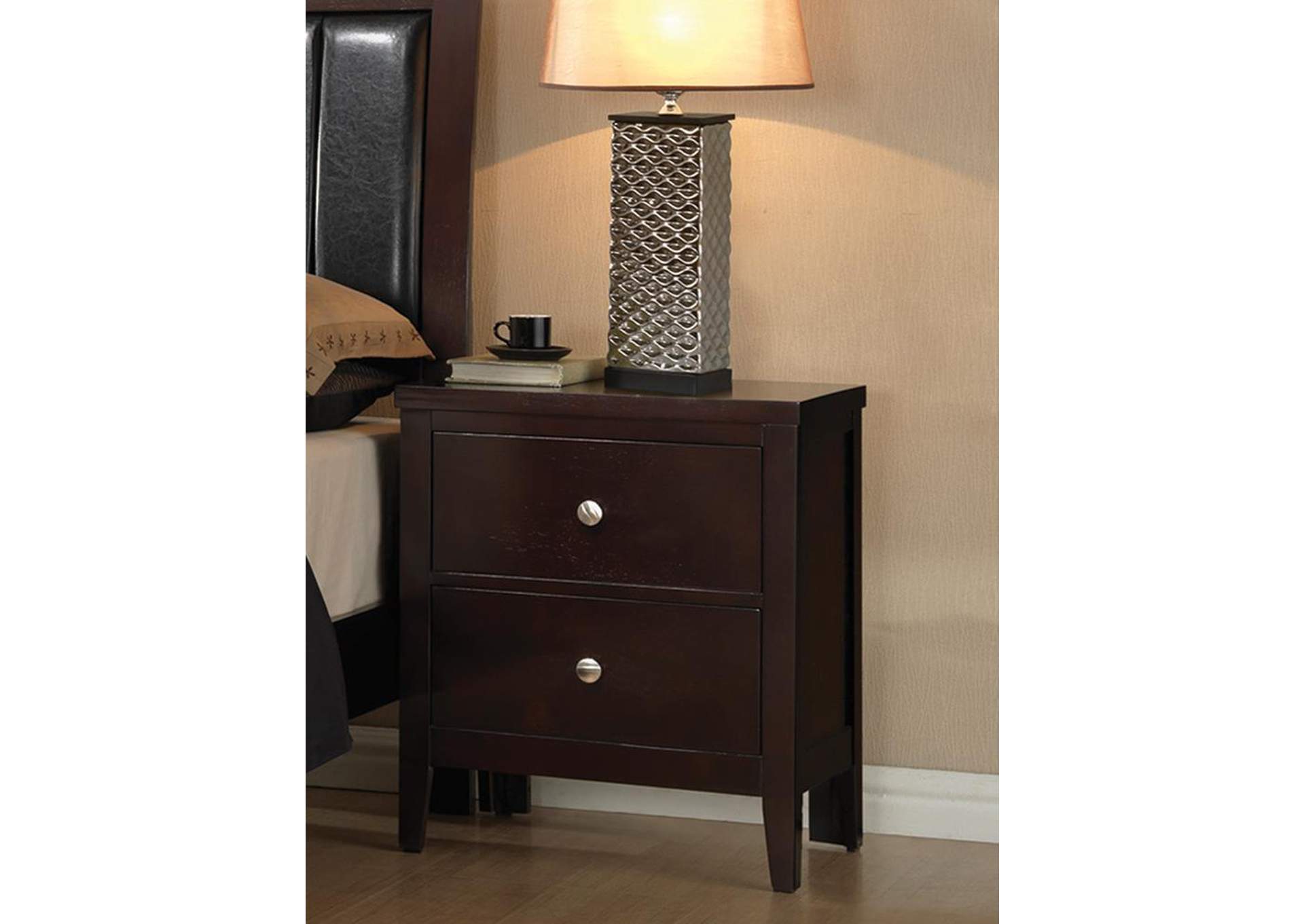 Solid Wood & Veneer Nightstand,ABF Coaster Furniture