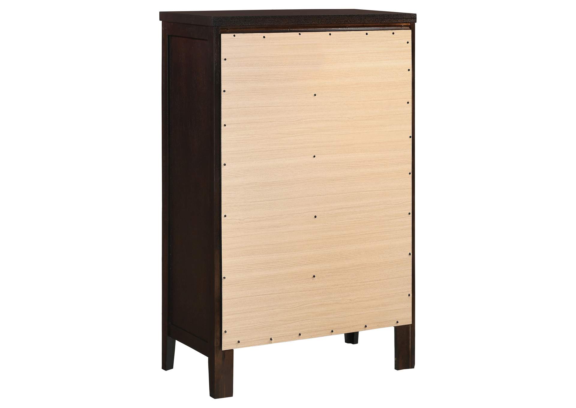 Carlton 5-drawer Rectangular Chest Cappuccino,Coaster Furniture