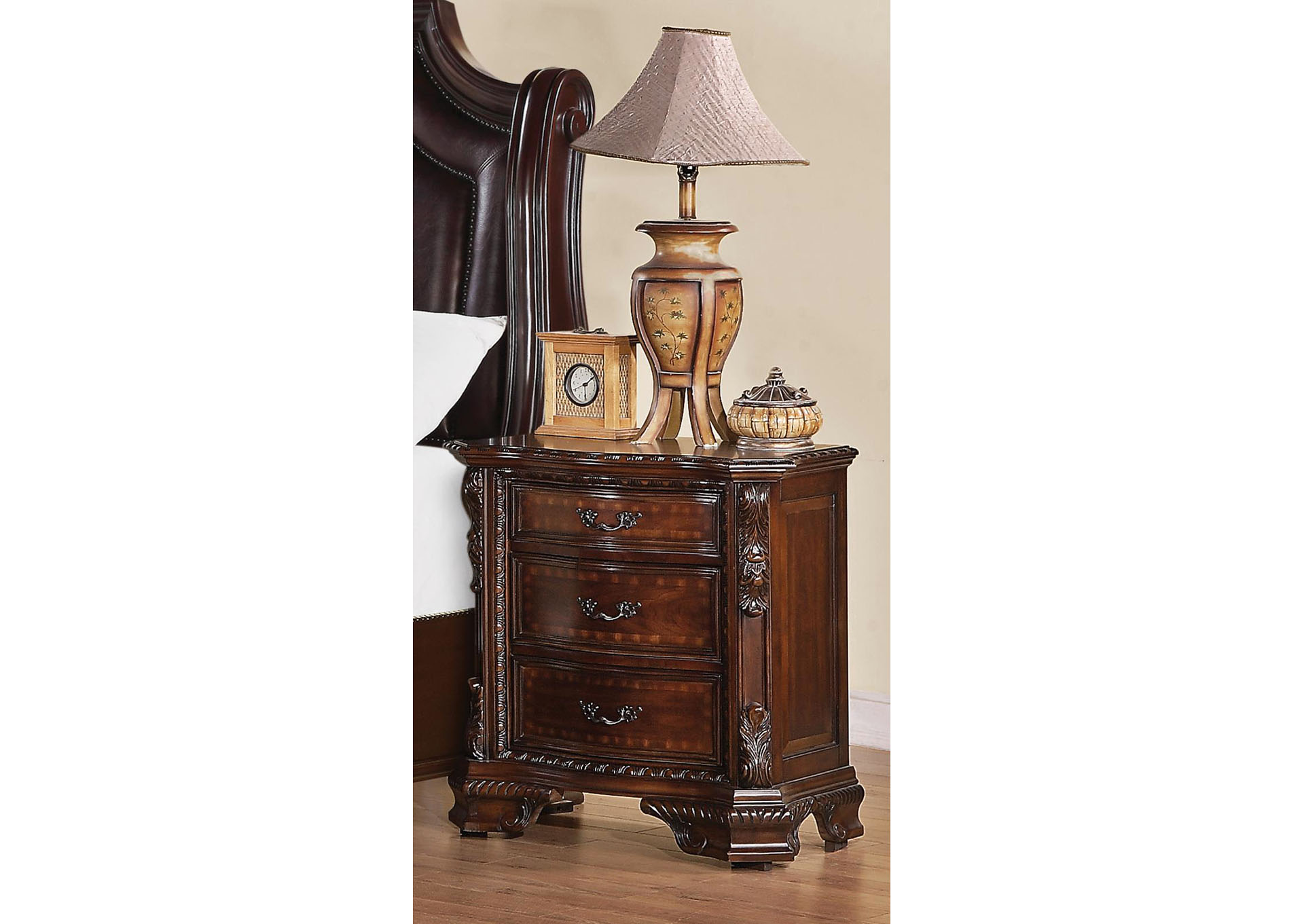 Maddison Brown Cherry Nightstand,ABF Coaster Furniture