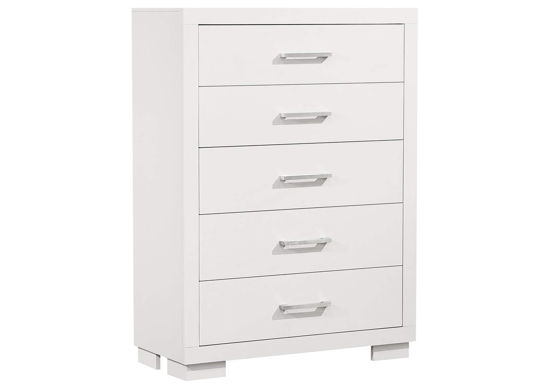 Jessica Bedroom Set with Nightstand Panels White,Coaster Furniture