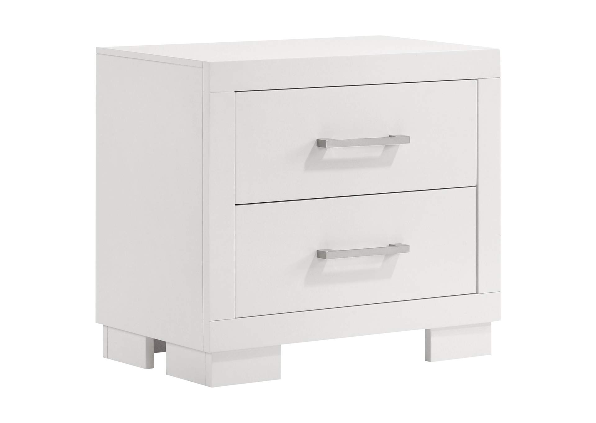 Jessica Bedroom Set with Nightstand Panels White,Coaster Furniture