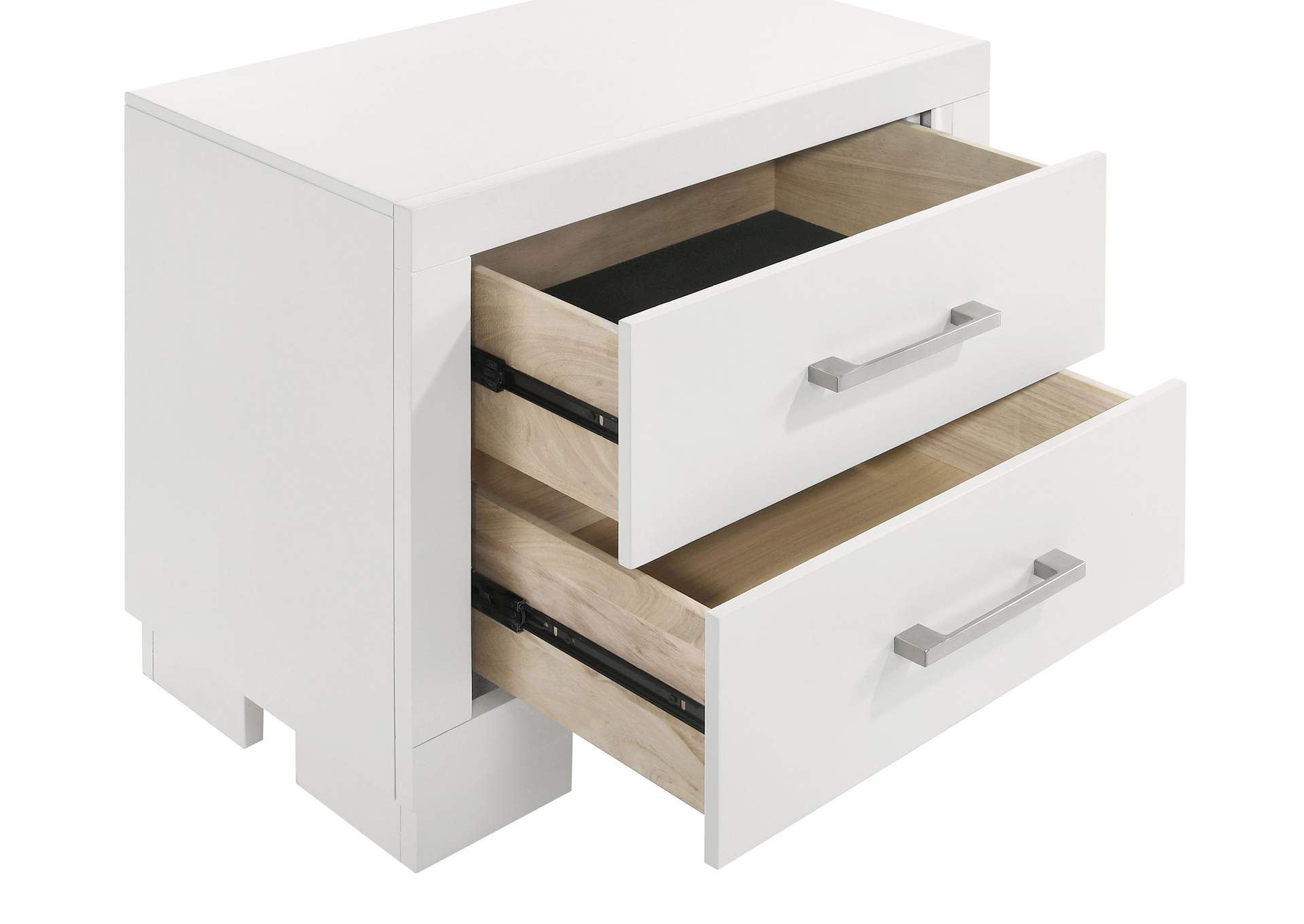 Jessica Bedroom Set with Nightstand Panels White,Coaster Furniture