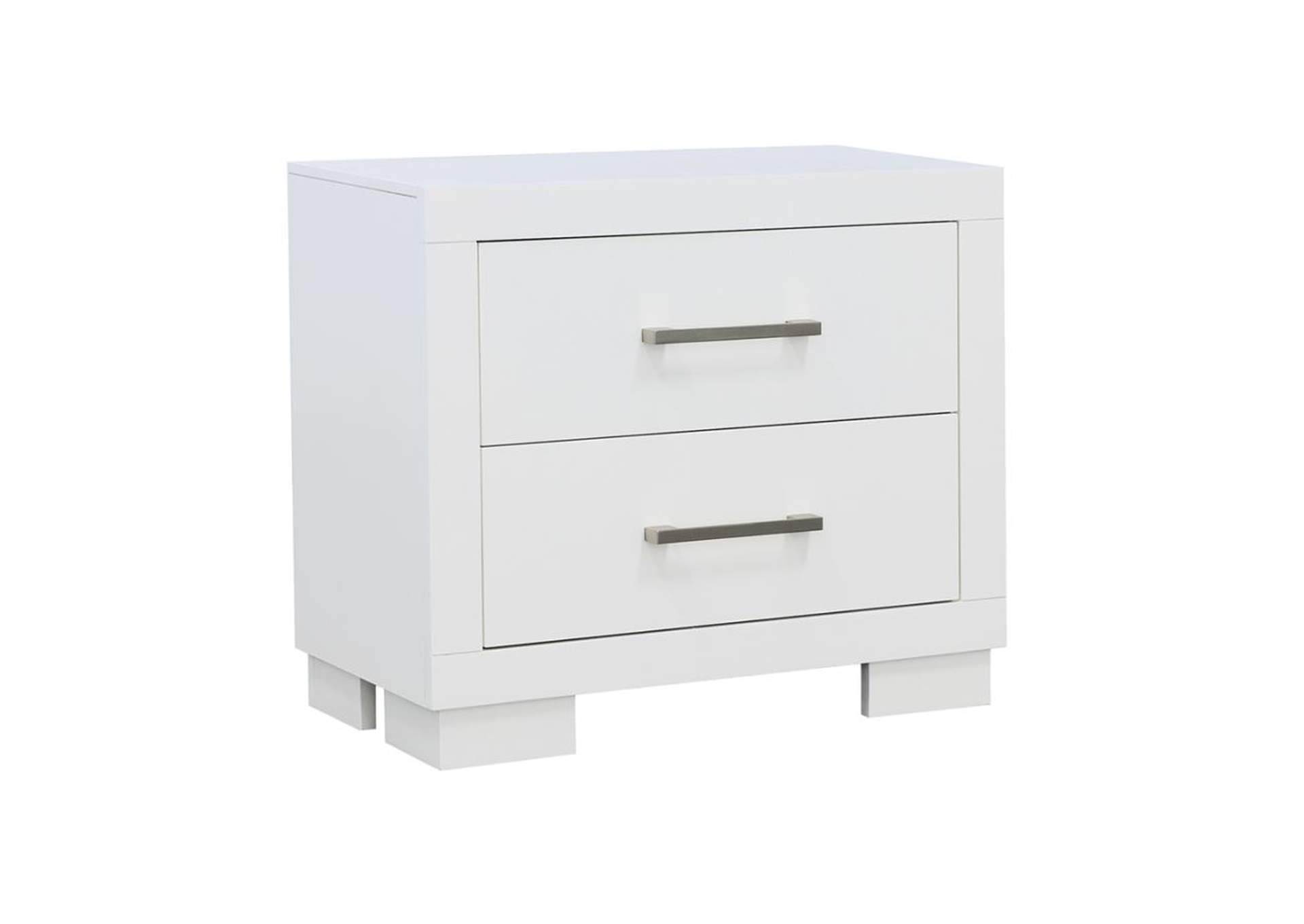 Jessica 2 - drawer Nightstand White,Coaster Furniture
