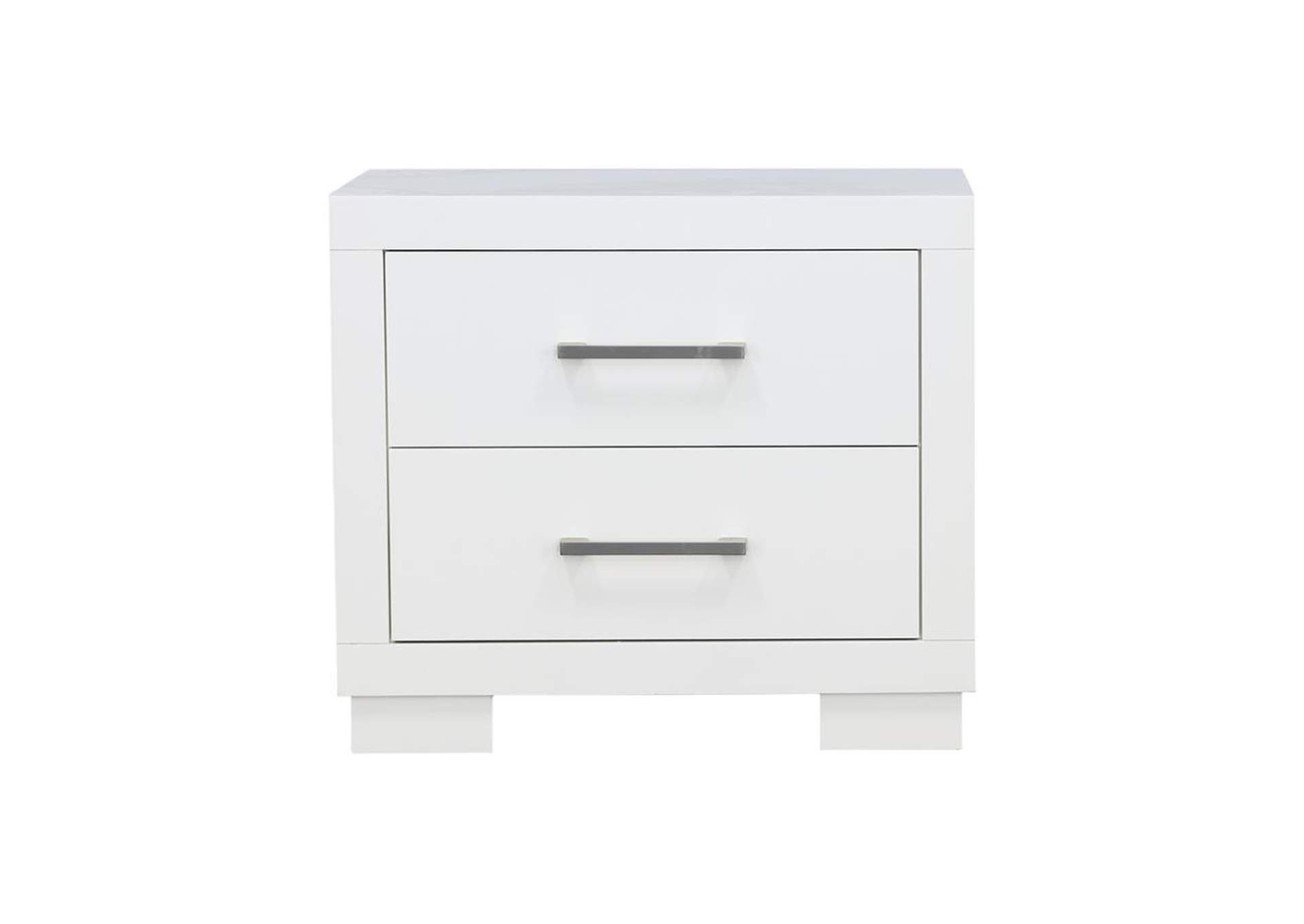 Jessica 2 - drawer Nightstand White,Coaster Furniture