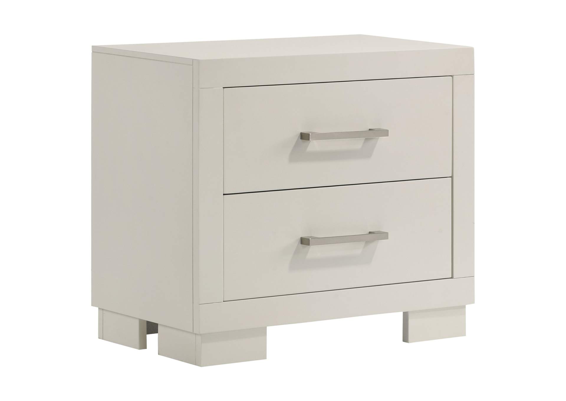 Jessica 2-drawer Nightstand White,Coaster Furniture