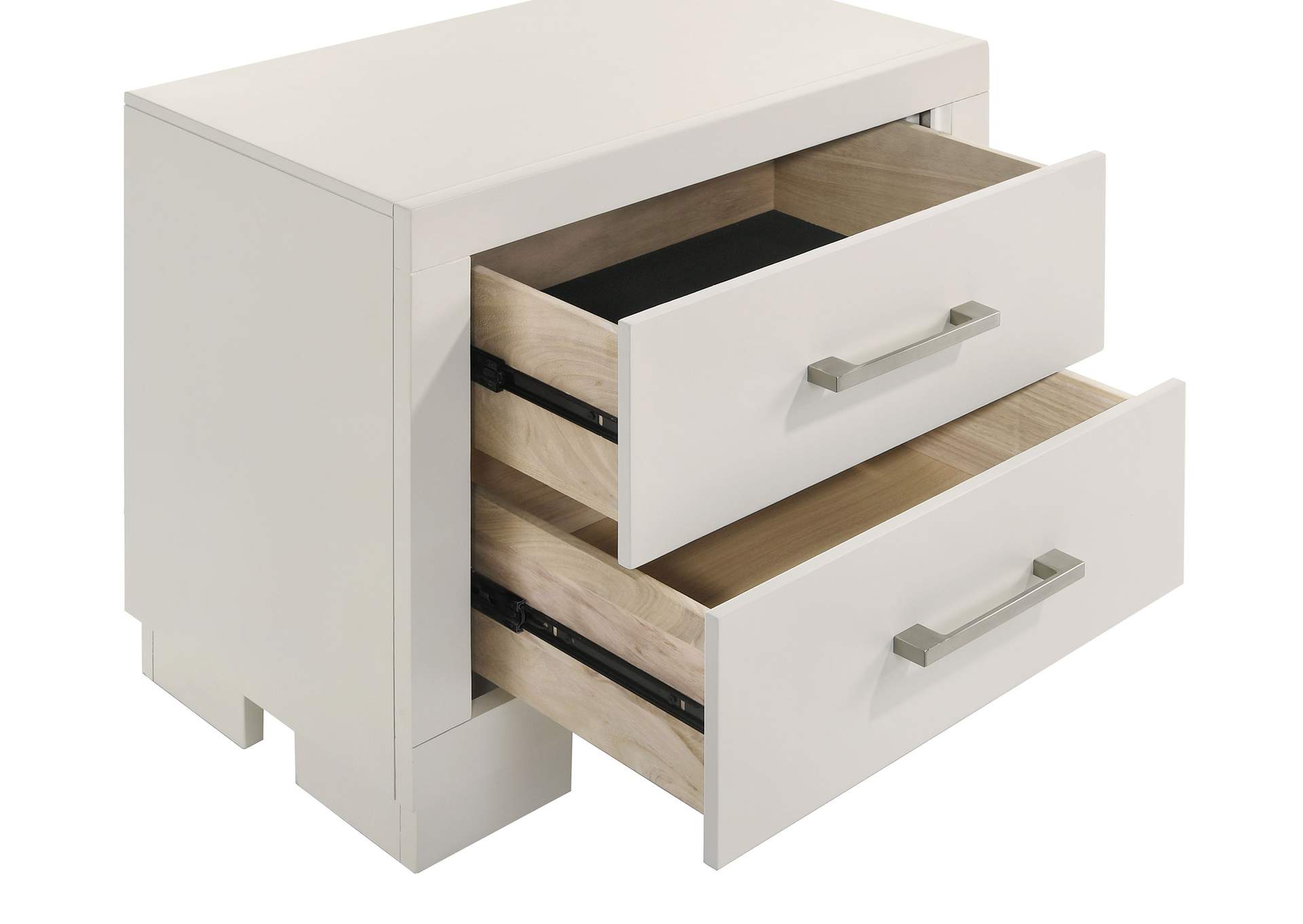 Jessica 2-drawer Nightstand White,Coaster Furniture