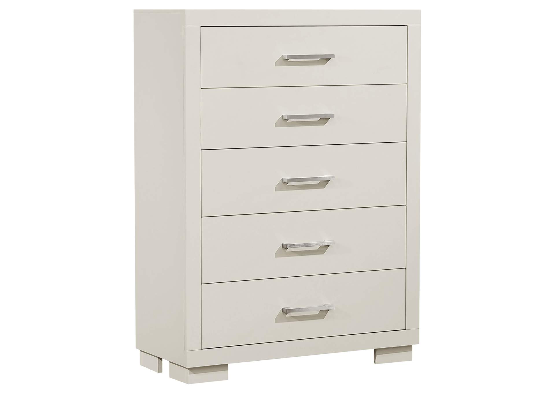 Jessica 5-drawer Chest White,Coaster Furniture