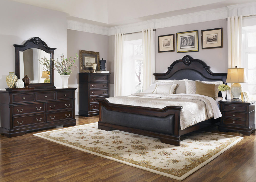 Cambridge Queen Bed w/Dresser & Mirror,Coaster Furniture