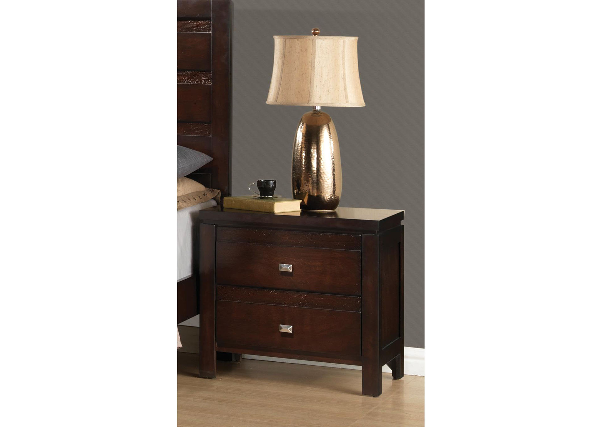 Cappuccino Night Stand,ABF Coaster Furniture