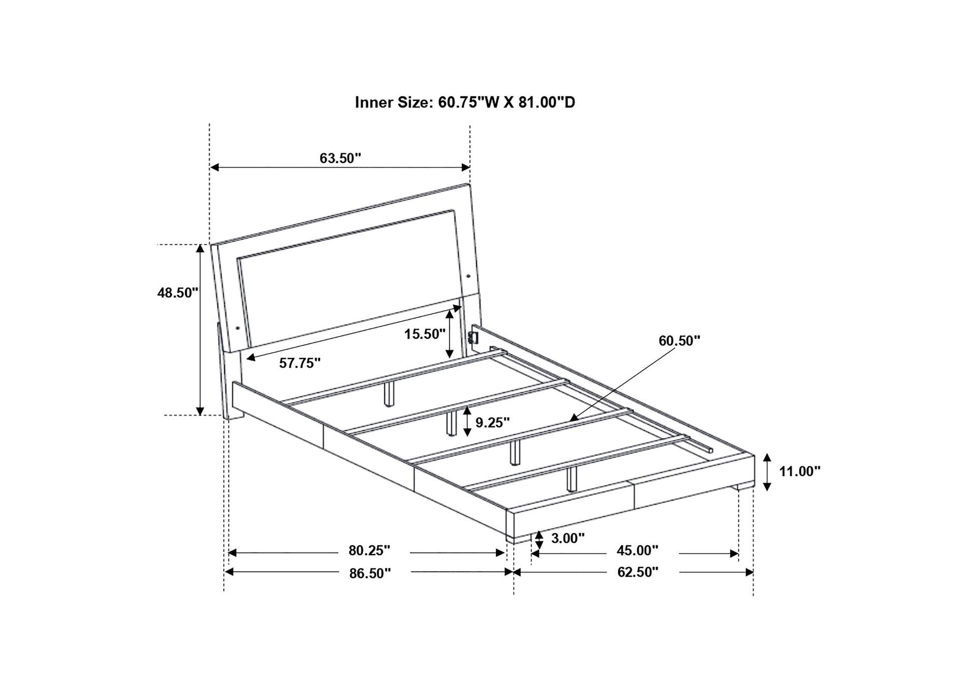 QUEEN BED 4 PC SET,Coaster Furniture