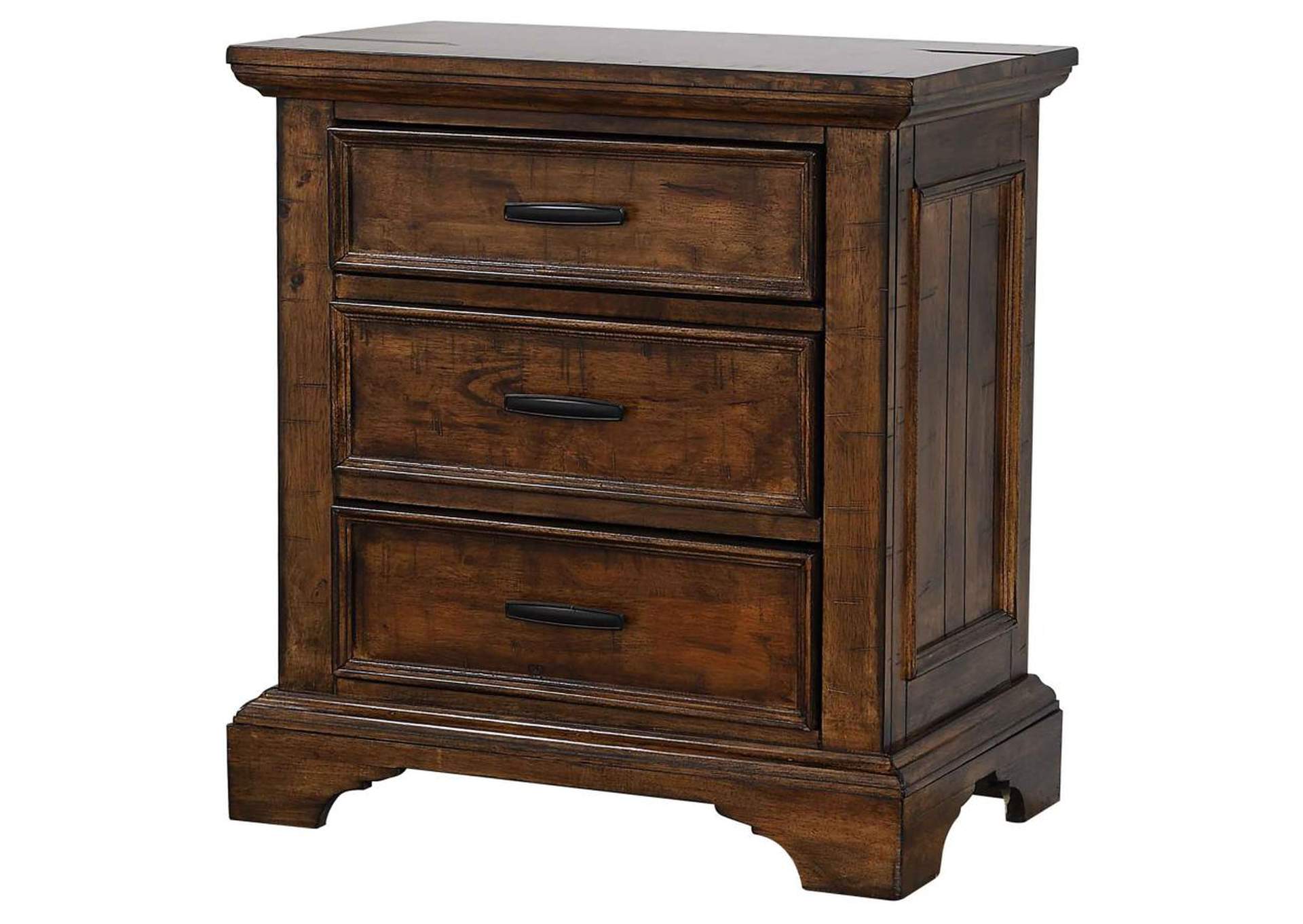 Elk Grove 3-drawer Nightstand Vintage Bourbon,Coaster Furniture