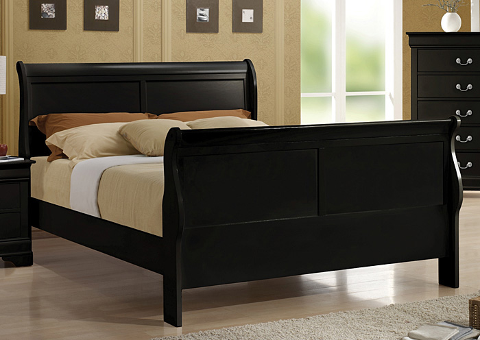 Louis Philippe Black Queen Bed,ABF Coaster Furniture