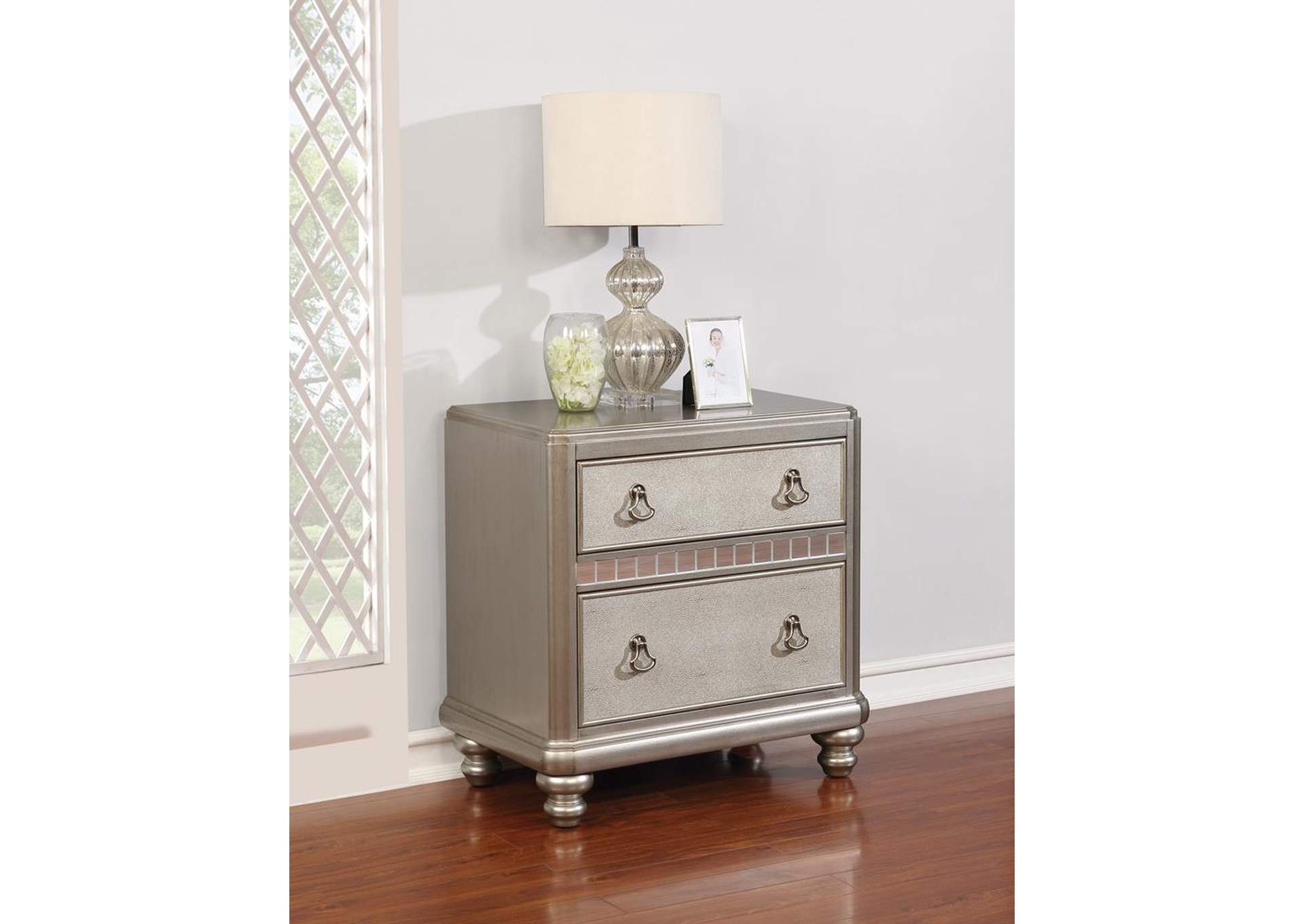 Metallic Platinum Nightstand,ABF Coaster Furniture