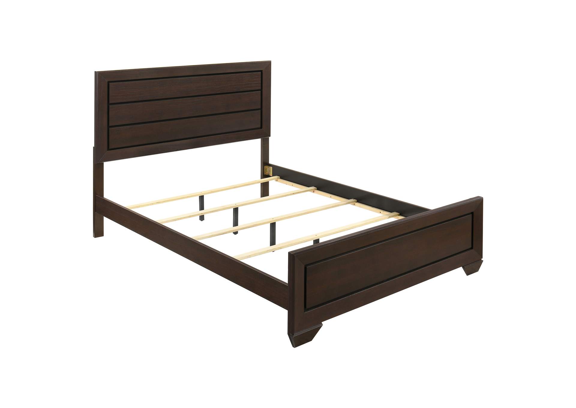 Kauffman Eastern King Panel Bed Dark Cocoa,Coaster Furniture