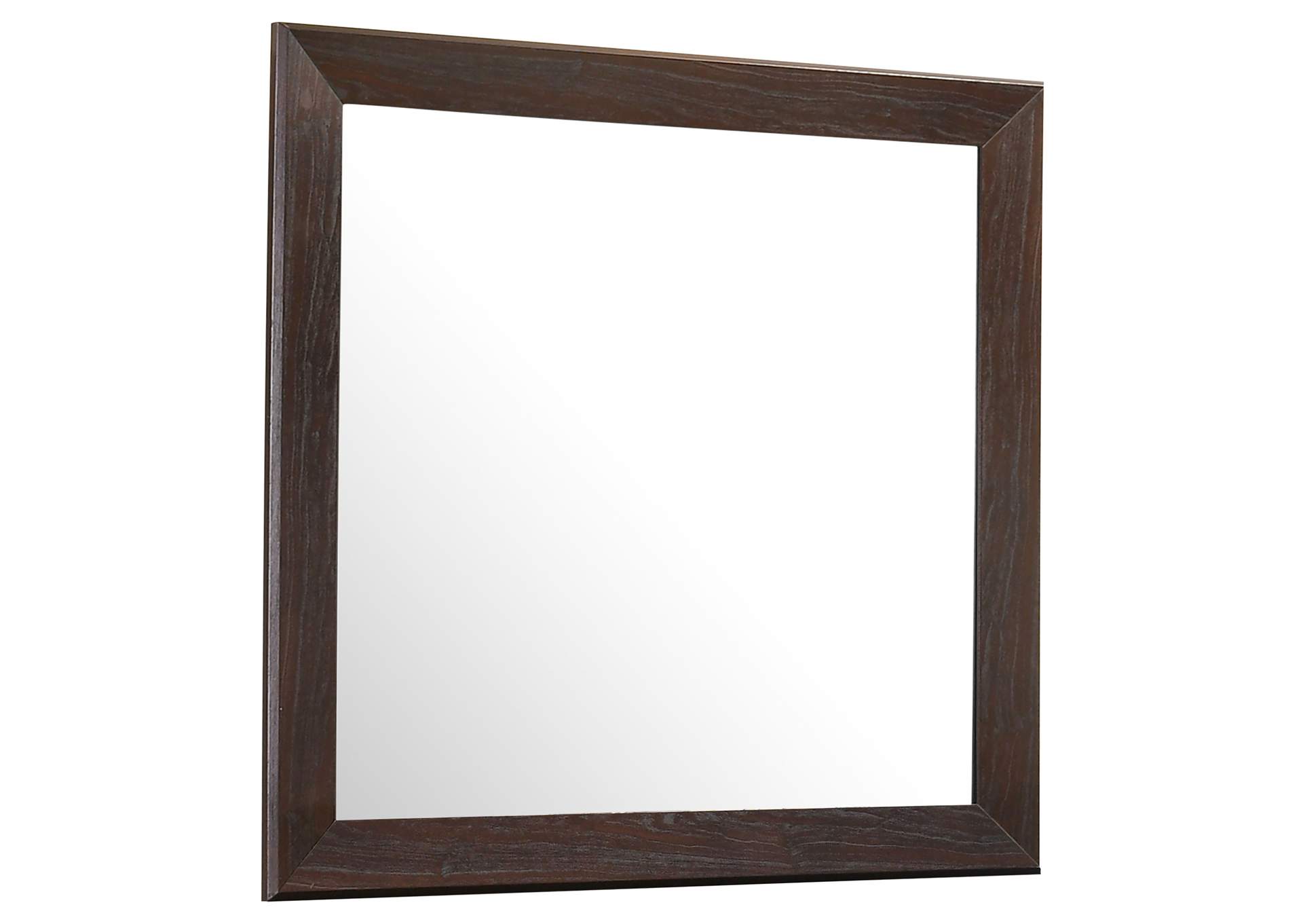 Kauffman Rectangular Mirror Dark Cocoa,Coaster Furniture