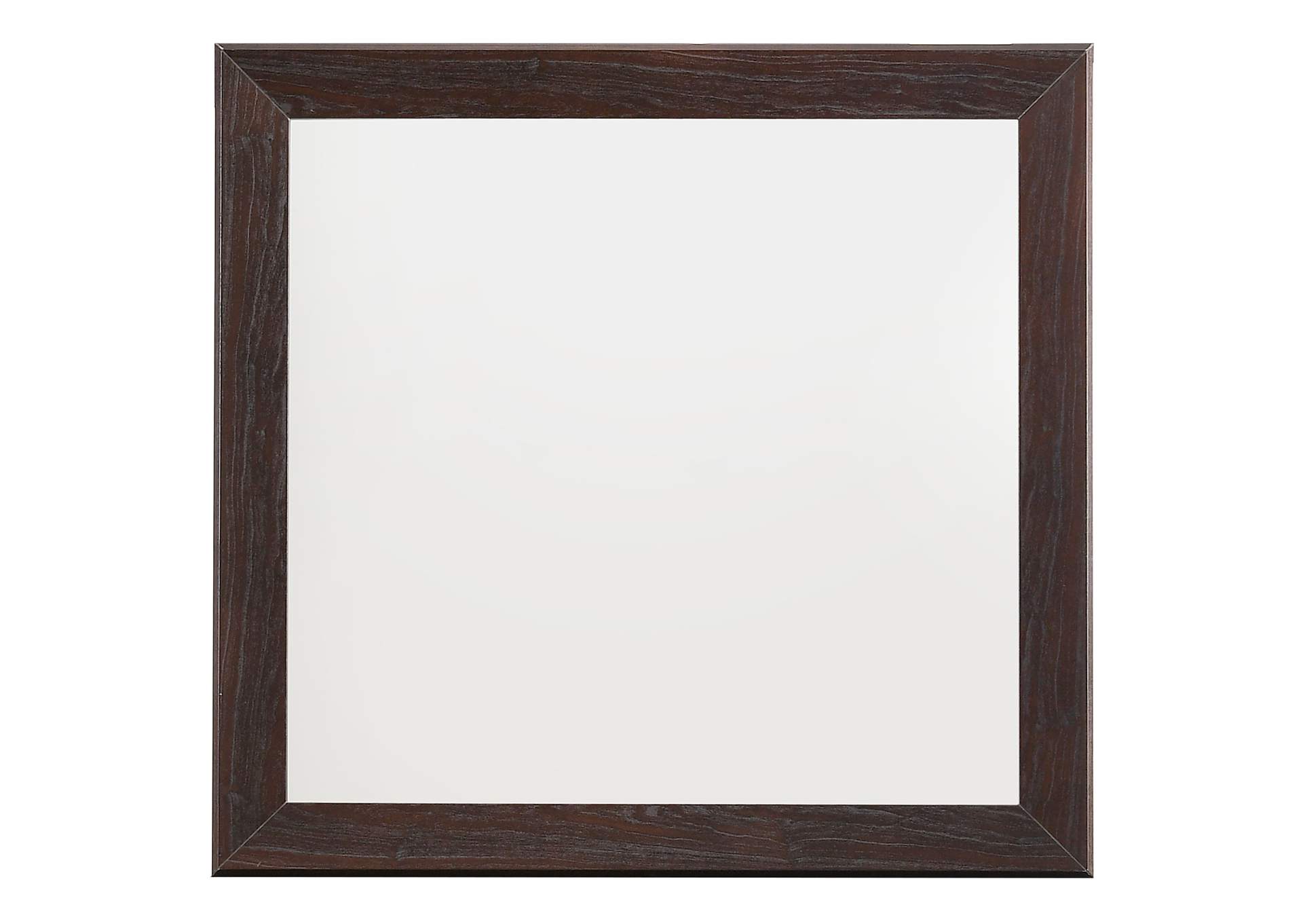 Kauffman Rectangular Mirror Dark Cocoa,Coaster Furniture