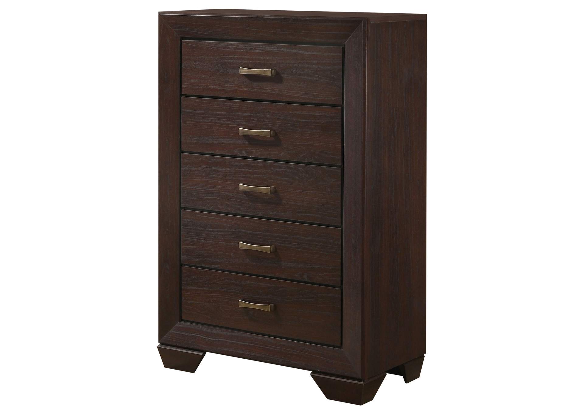 Kauffman 5-drawer Chest Dark Cocoa,Coaster Furniture