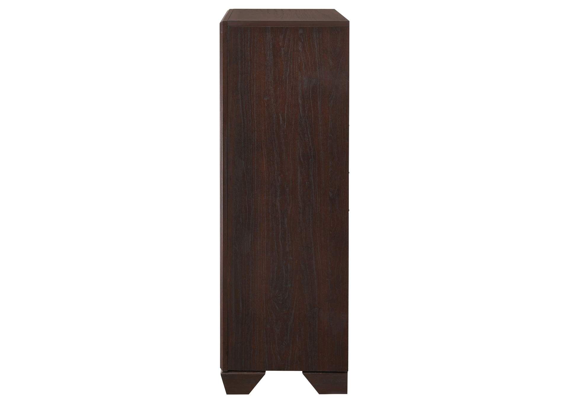 Kauffman 5-drawer Chest Dark Cocoa,Coaster Furniture