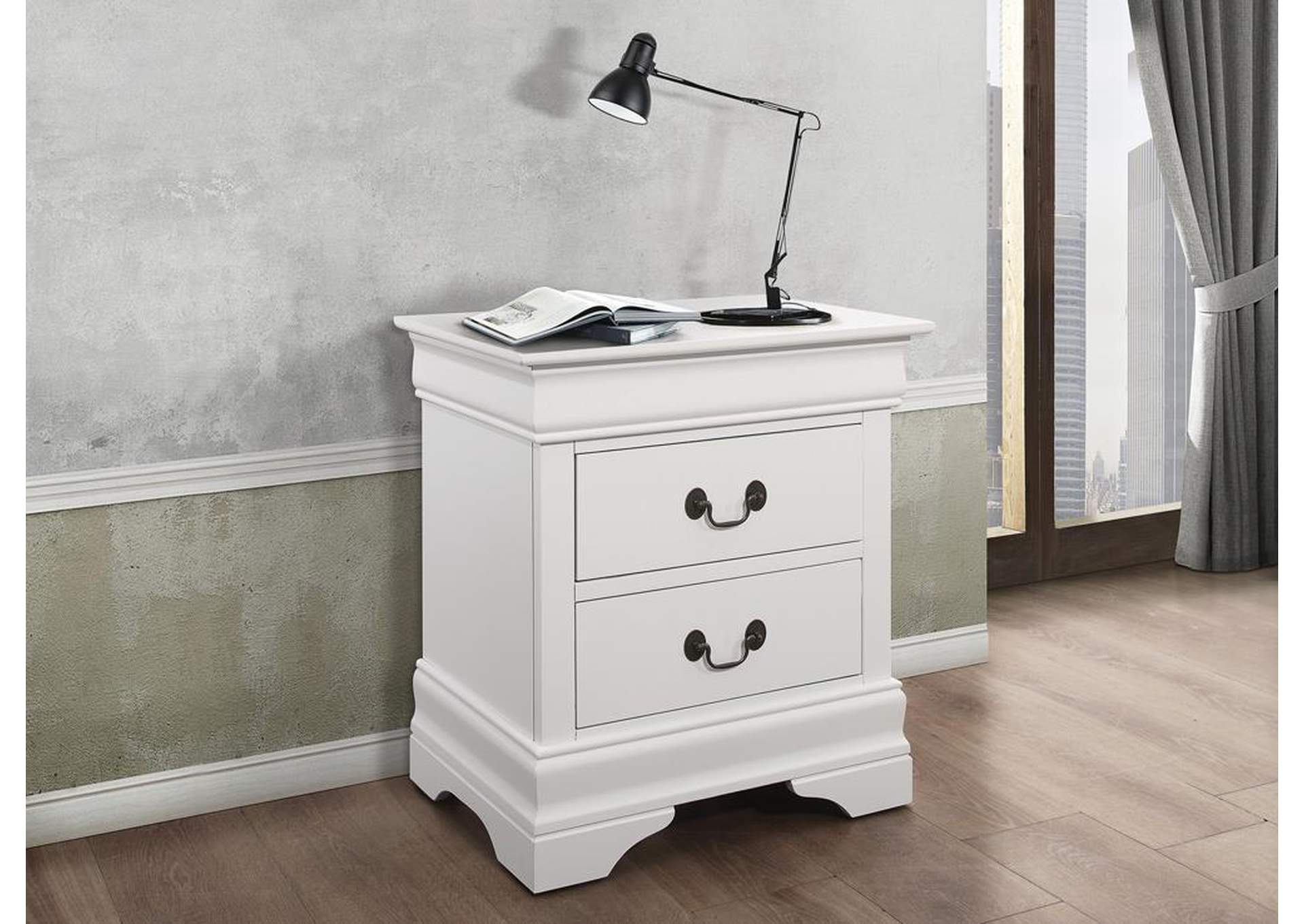 Louis Philippe White Night Stand,ABF Coaster Furniture