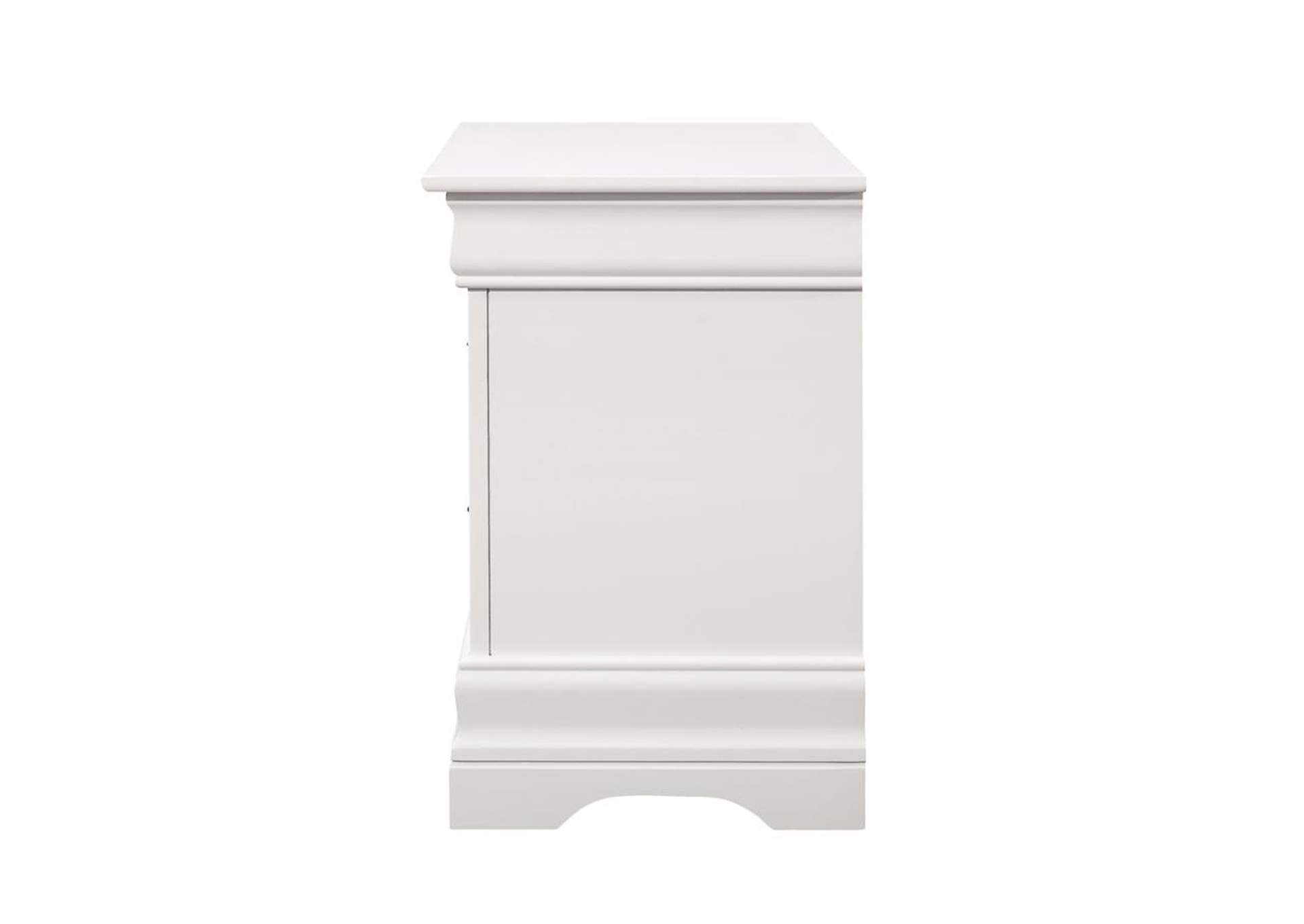 Louis Philippe 2 - drawer Nightstand White,Coaster Furniture
