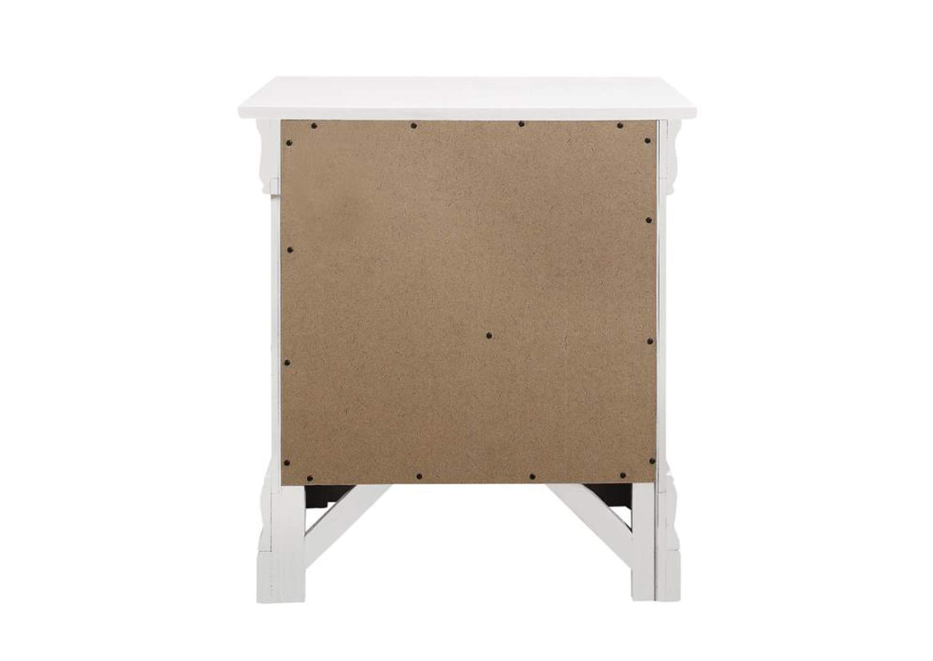Louis Philippe 2-Drawer Nightstand White,Coaster Furniture