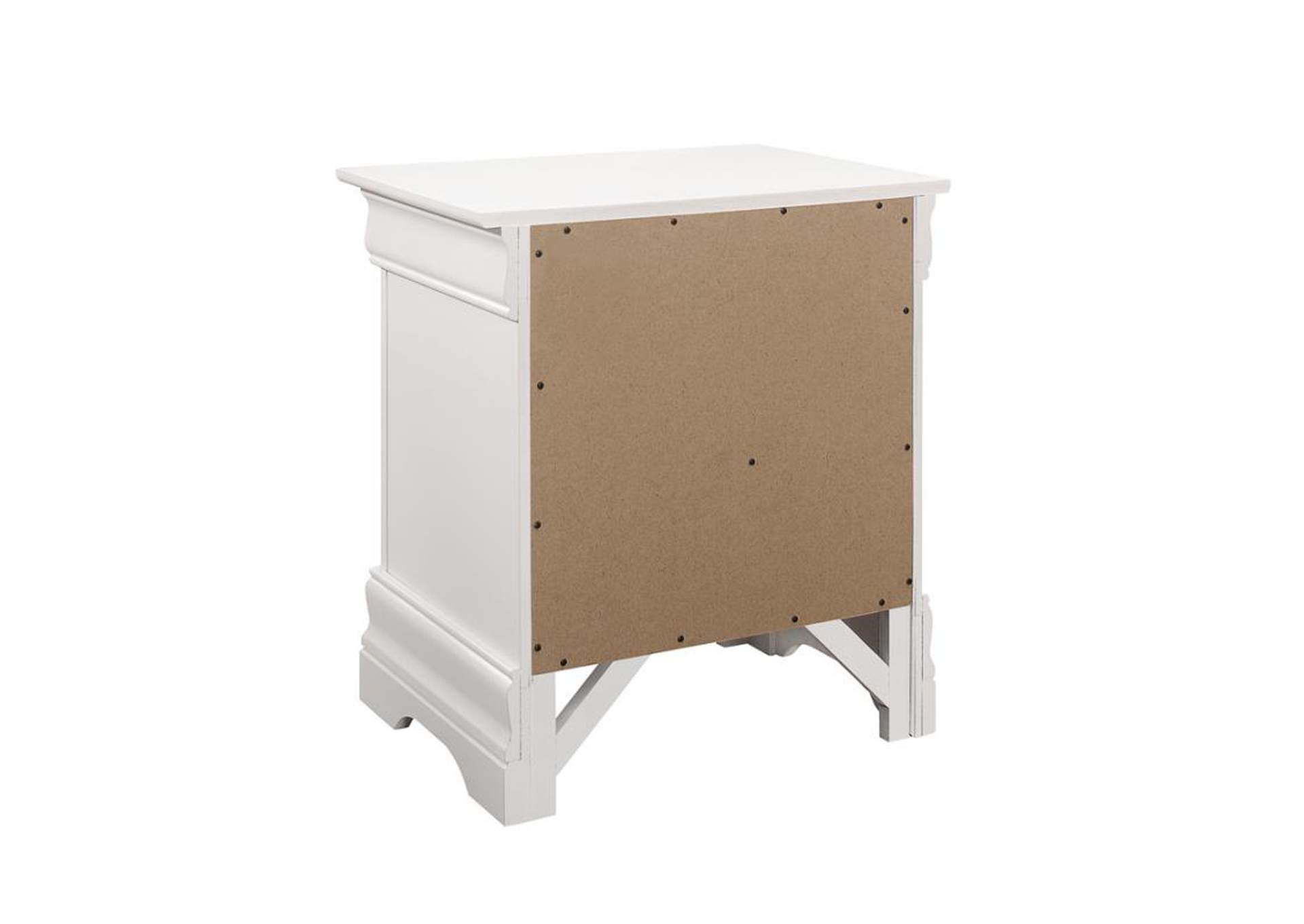 Louis Philippe 2 - drawer Nightstand White,Coaster Furniture