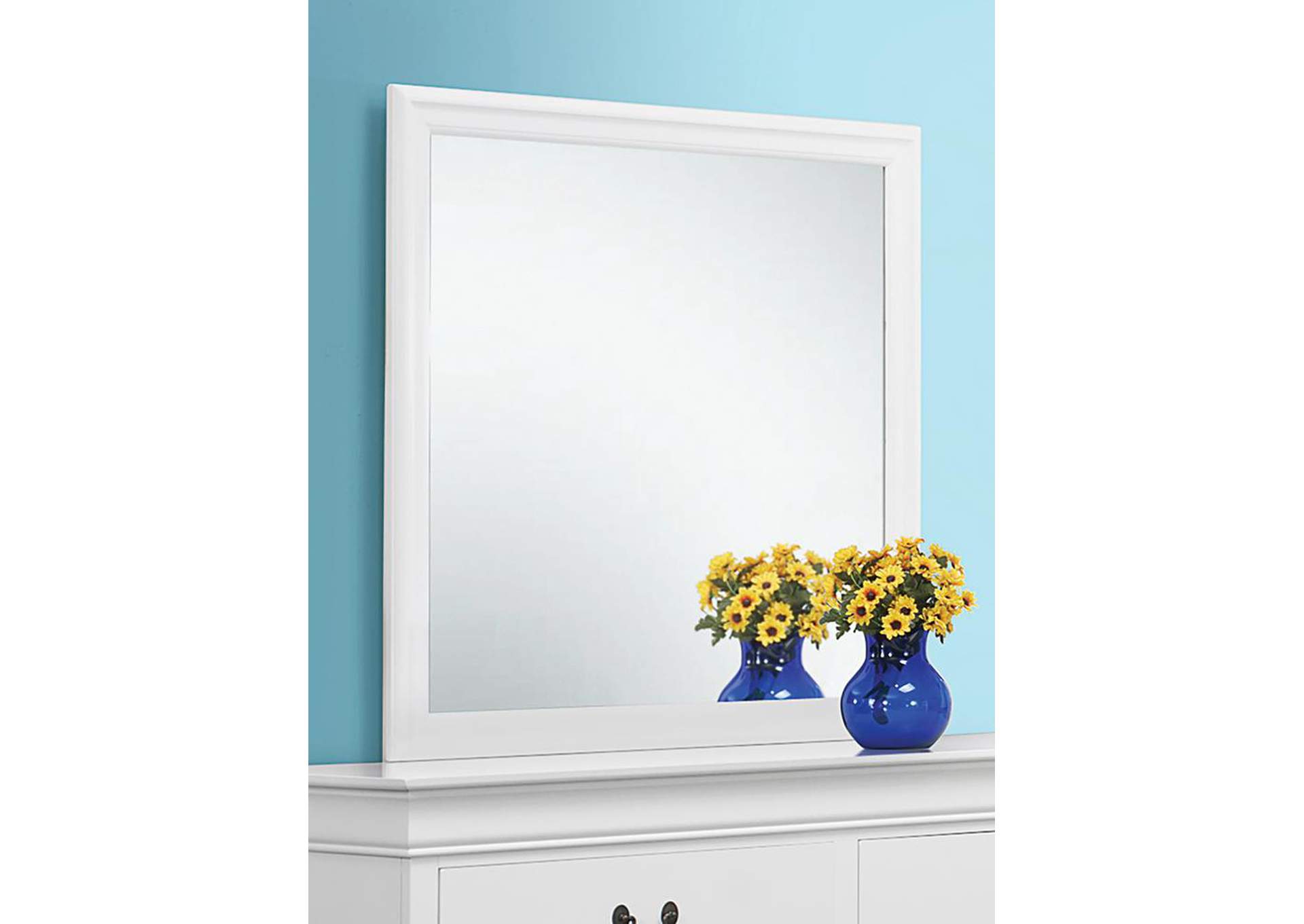 Louis Philippe White Mirror,ABF Coaster Furniture