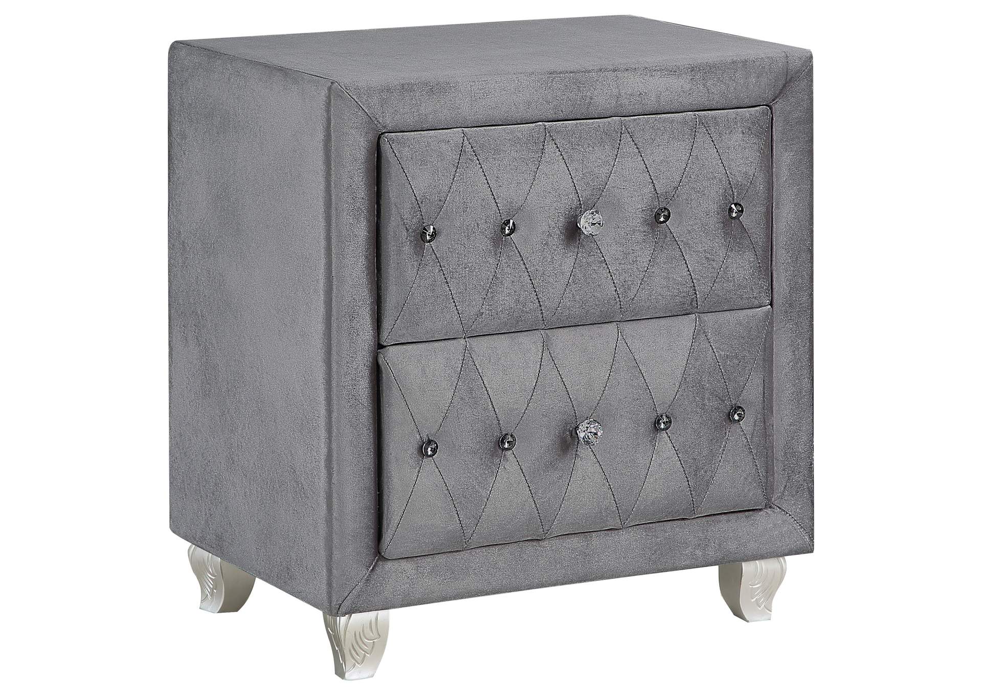 Deanna Upholstered Tufted Bedroom Set Grey,Coaster Furniture