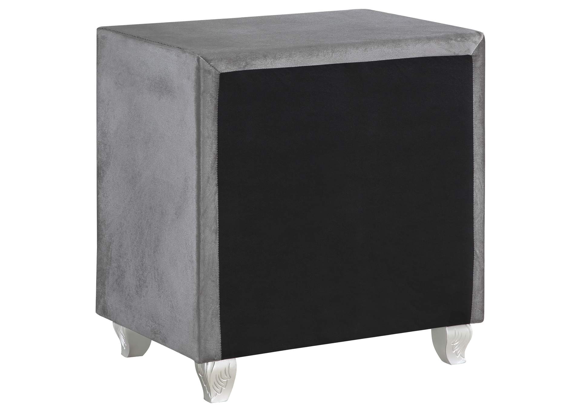 Deanna 2-drawer Rectangular Nightstand Grey,Coaster Furniture
