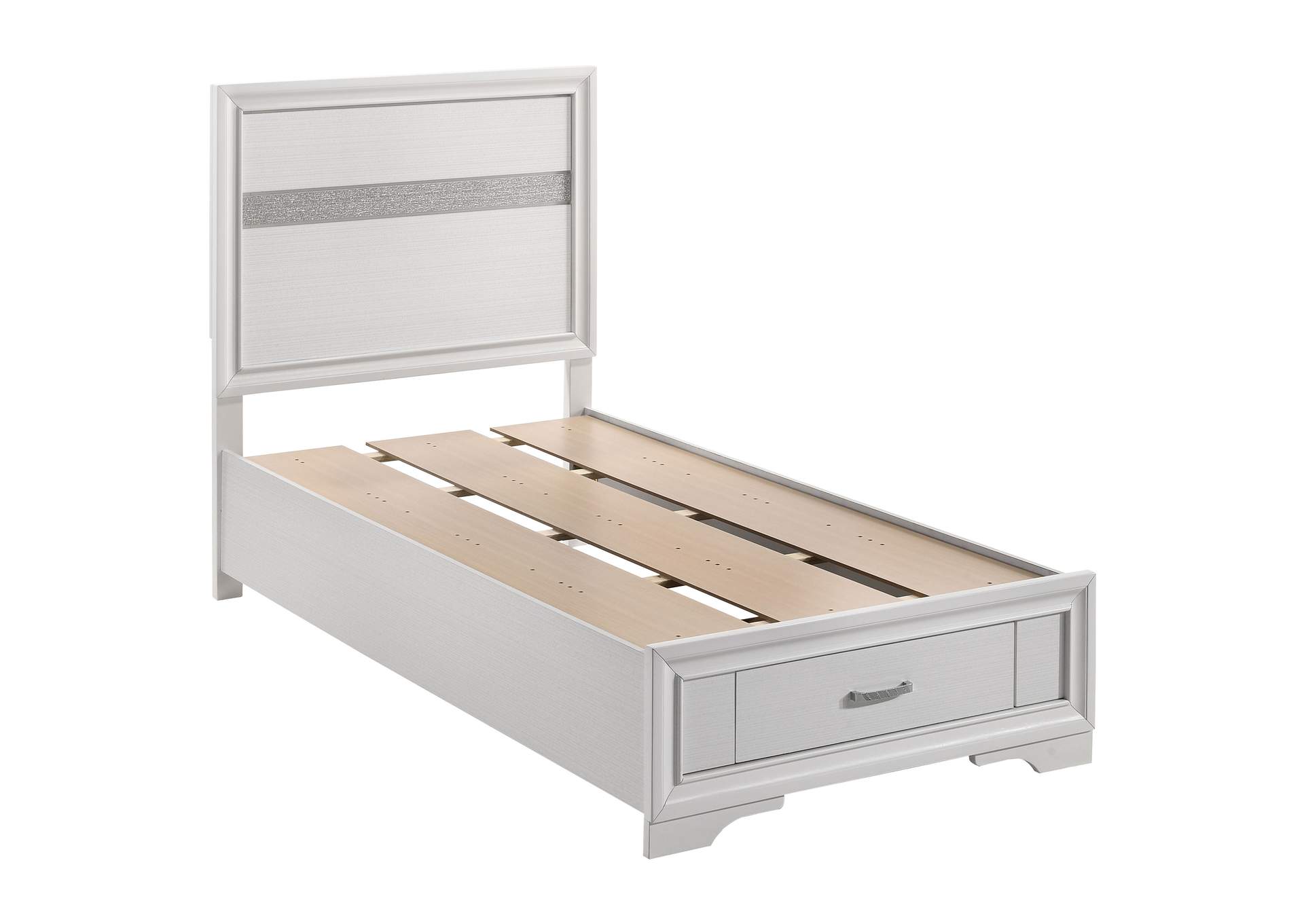 Miranda Twin Storage Bed White,Coaster Furniture
