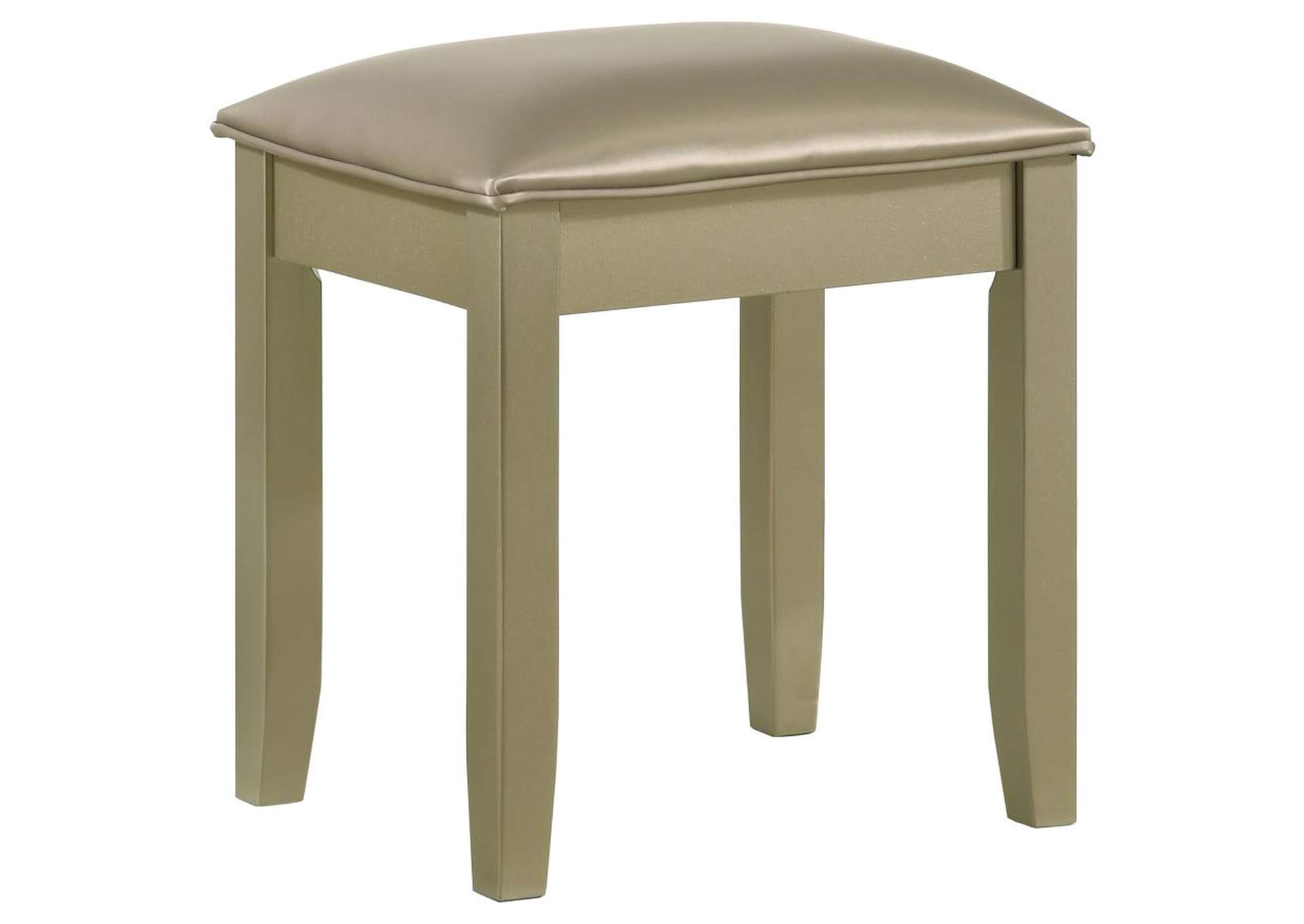 Beaumont Upholstered Vanity Stool Champagne Gold and Champagne,Coaster Furniture