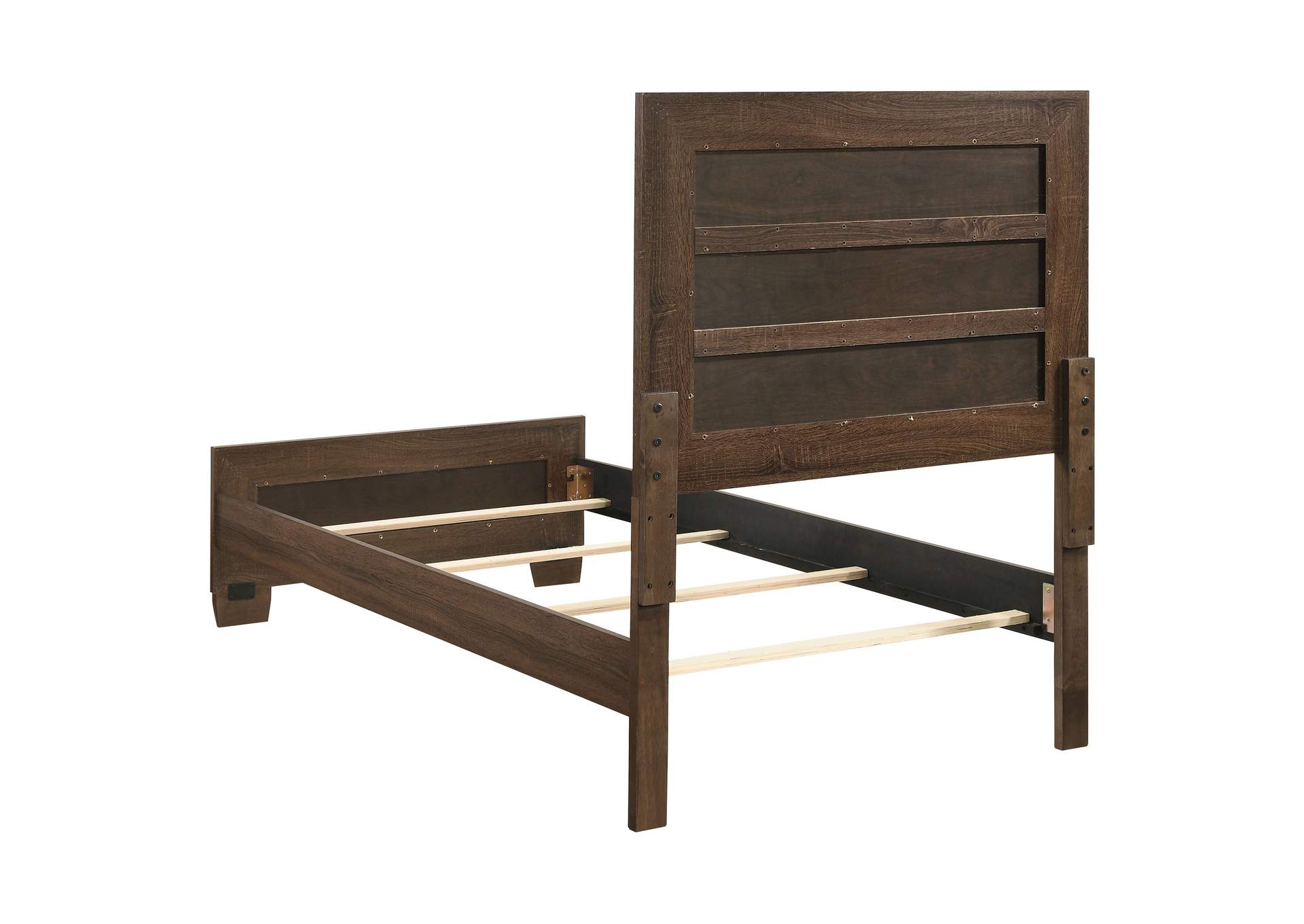 Brandon Twin Panel Bed Medium Warm Brown,Coaster Furniture