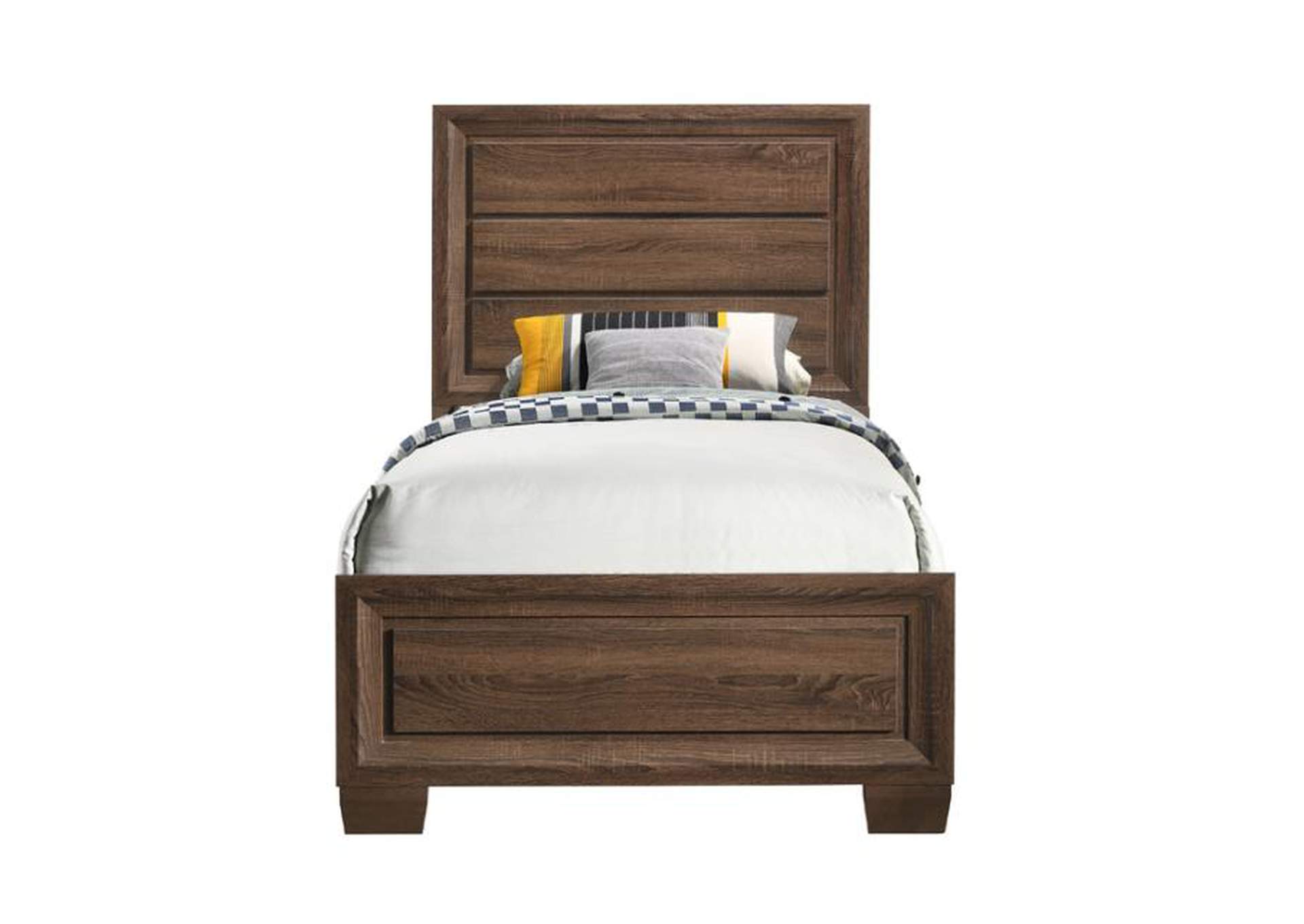 Brandon Twin Panel Bed Medium Warm Brown,Coaster Furniture